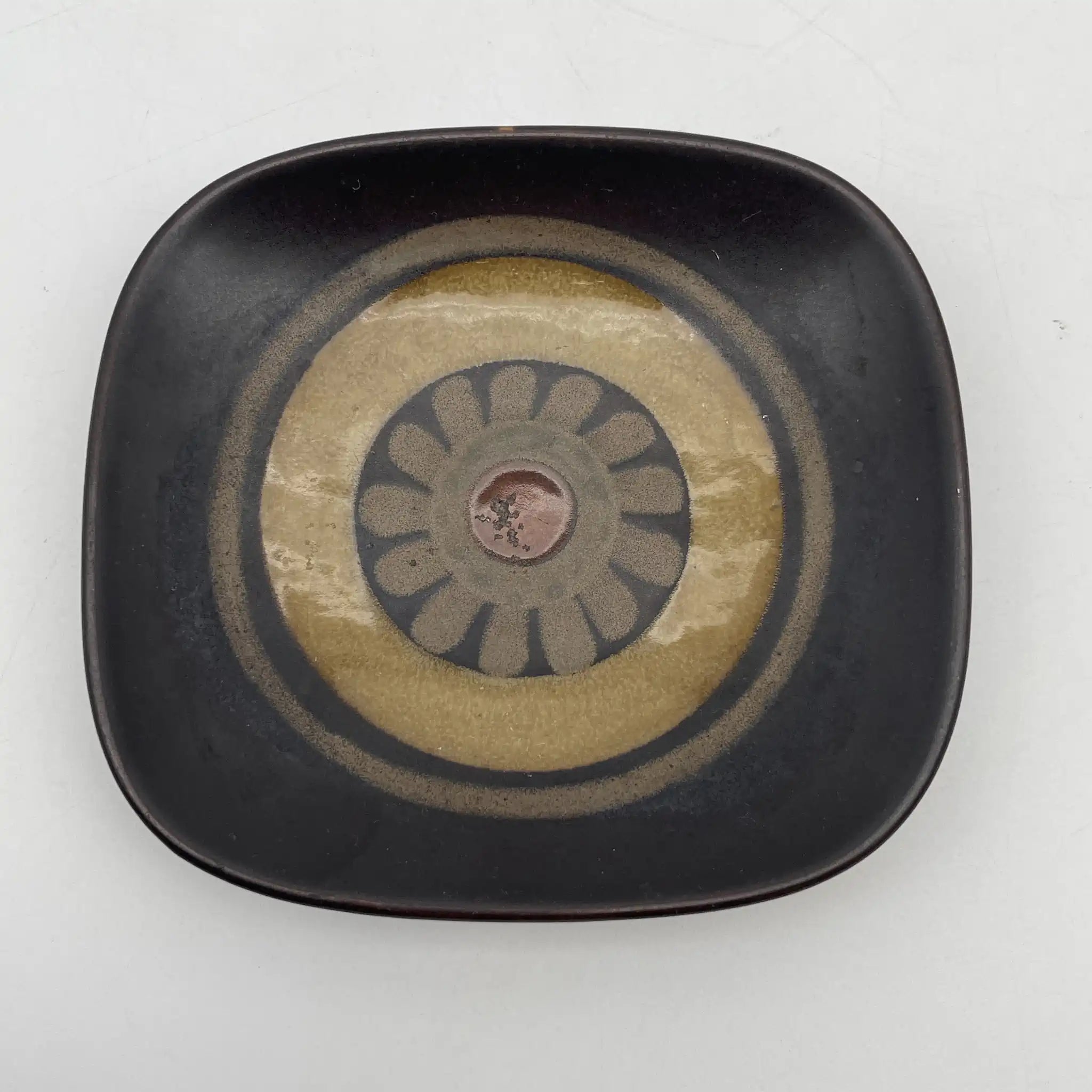 [Vintage] Butter plate (meat plate) / Denby / Estimated late 20C / Stoneware / England