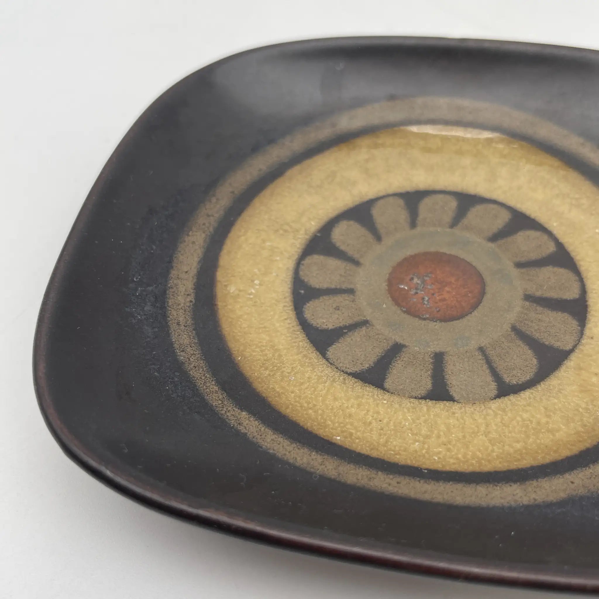 [Vintage] Butter plate (meat plate) / Denby / Estimated late 20C / Stoneware / England