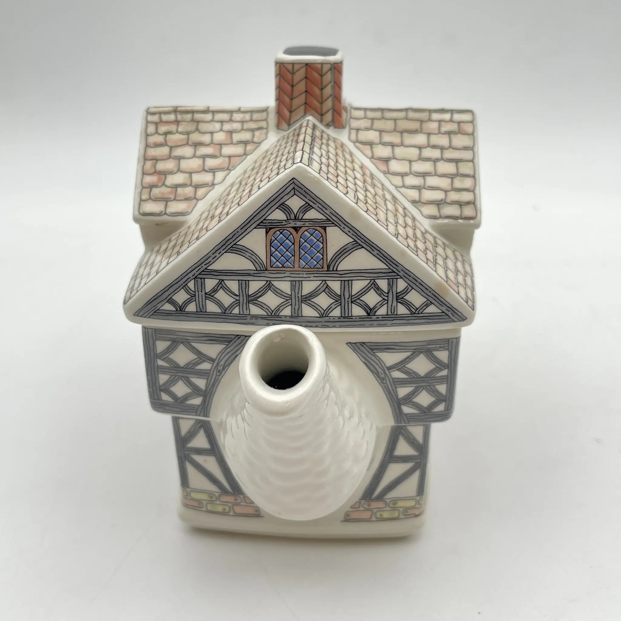 【リユース】 ティーポット / James Sadler & Sons / English Country Houses / Tudor House / 推定1990s / 陶器 / イギリス / チューダー様式, ハーフ・ティンバー