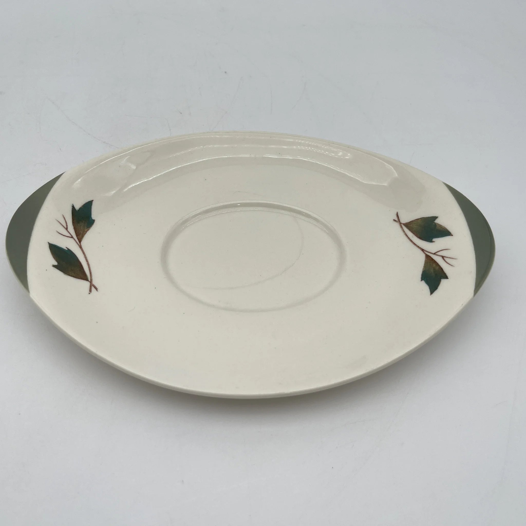 [Vintage] Sauce boat & saucer / Wedgewood / Covent Garden / Estimated mid-20C / Pottery / England / Botanical art