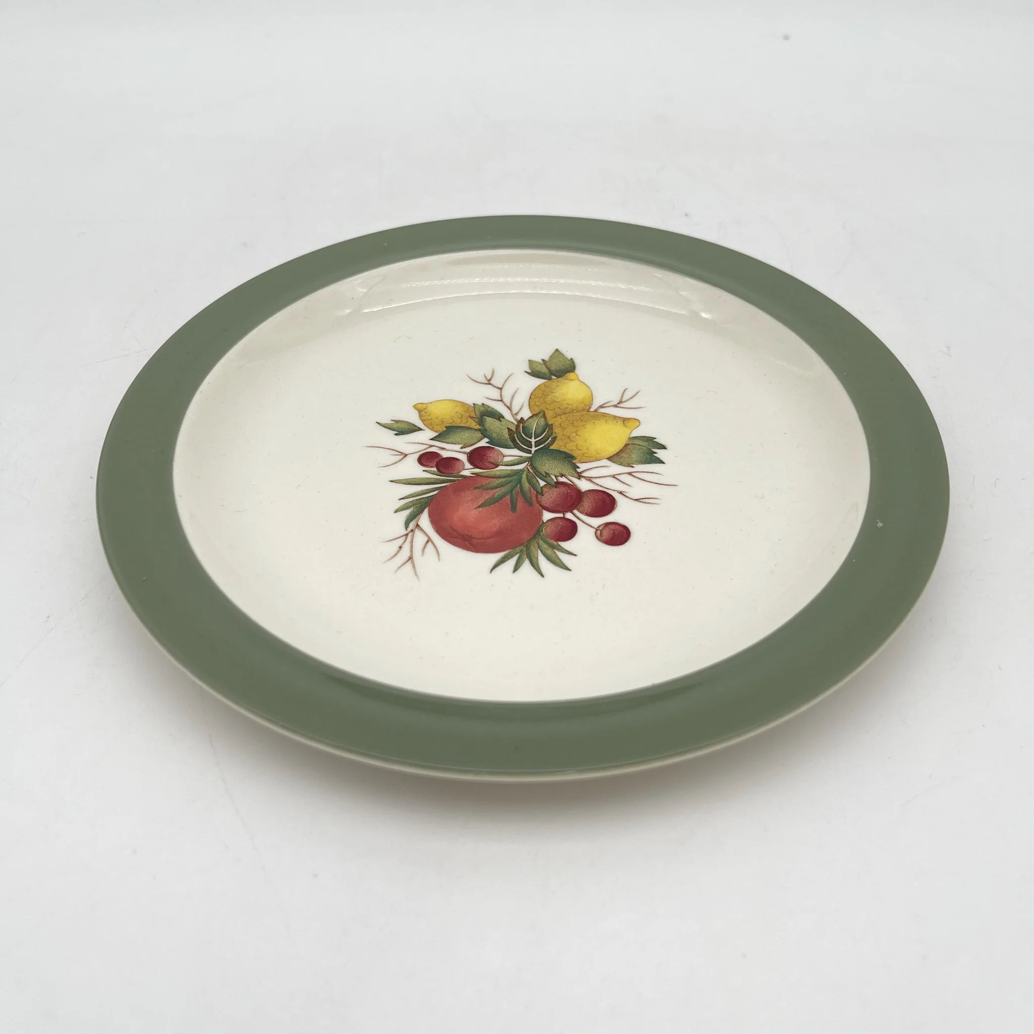 [Vintage] Butter plate (bean plate) / Wedgewood / Covent Garden / Estimated mid-20C / Pottery / England / Botanical art