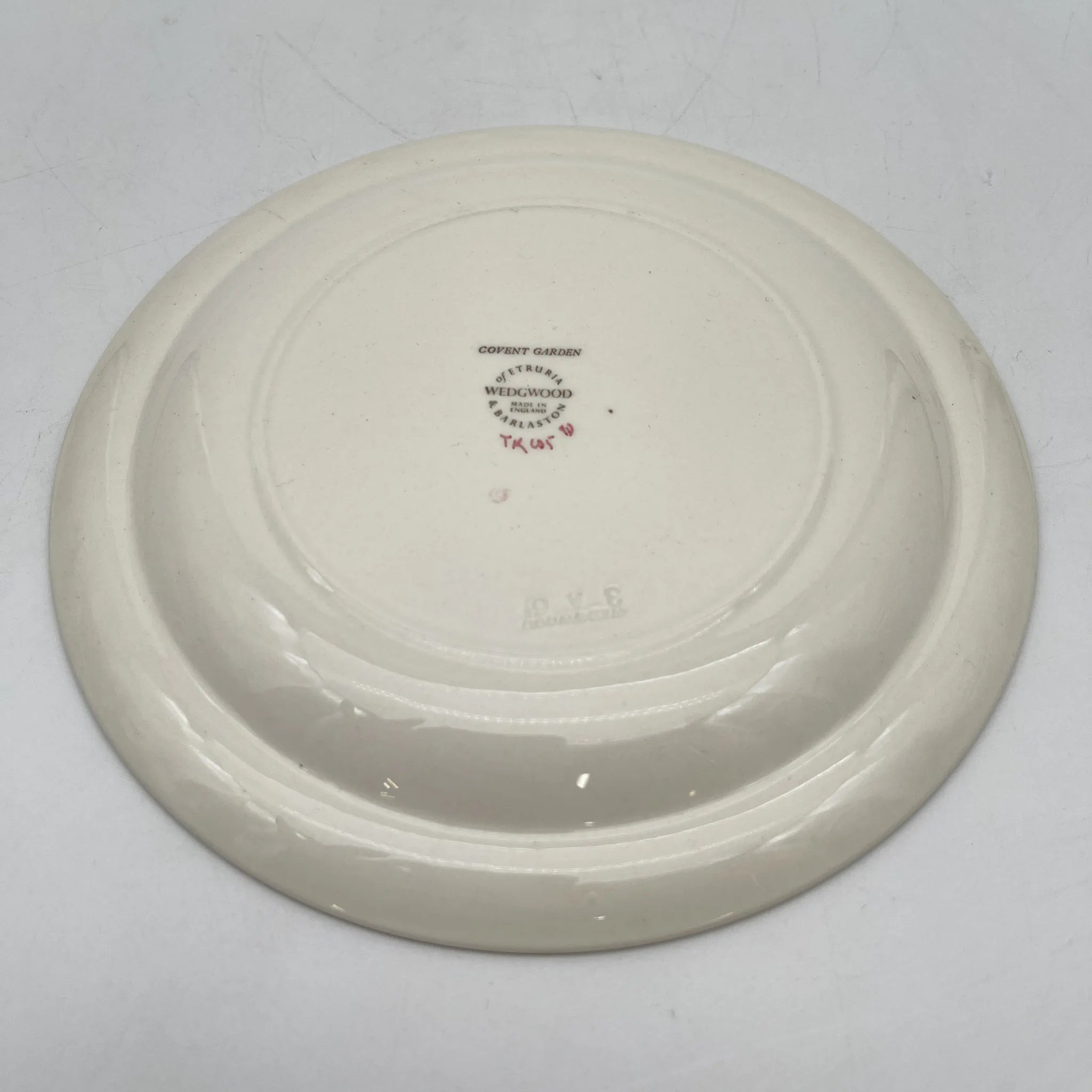 [Vintage] Butter plate (bean plate) / Wedgewood / Covent Garden / Estimated mid-20C / Pottery / England / Botanical art