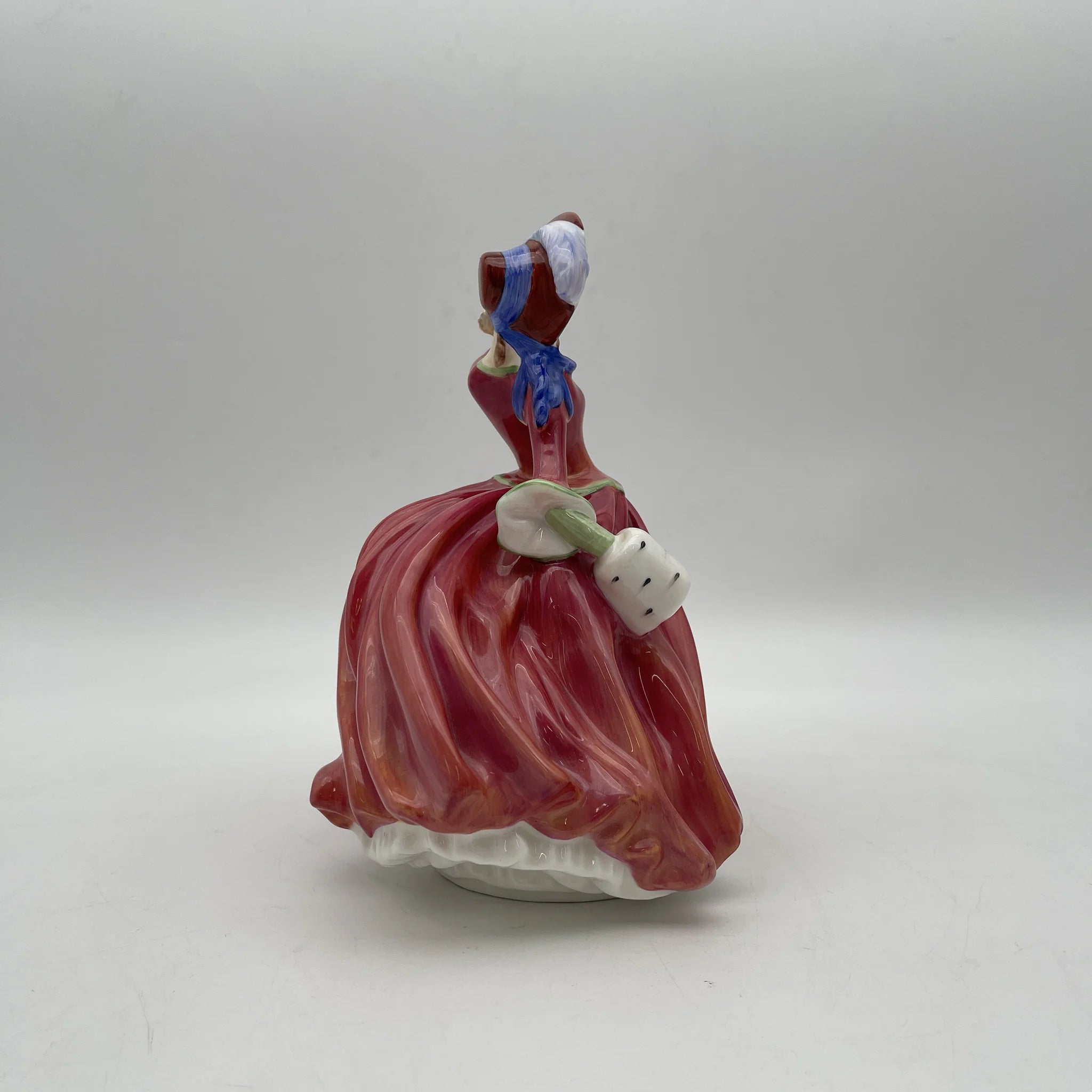 【复古】陶瓷器玩偶/ Royal Doulton / Autumn Breezes / 20c中后期/ Bone China /英国/ Leslie Harradine，手绘