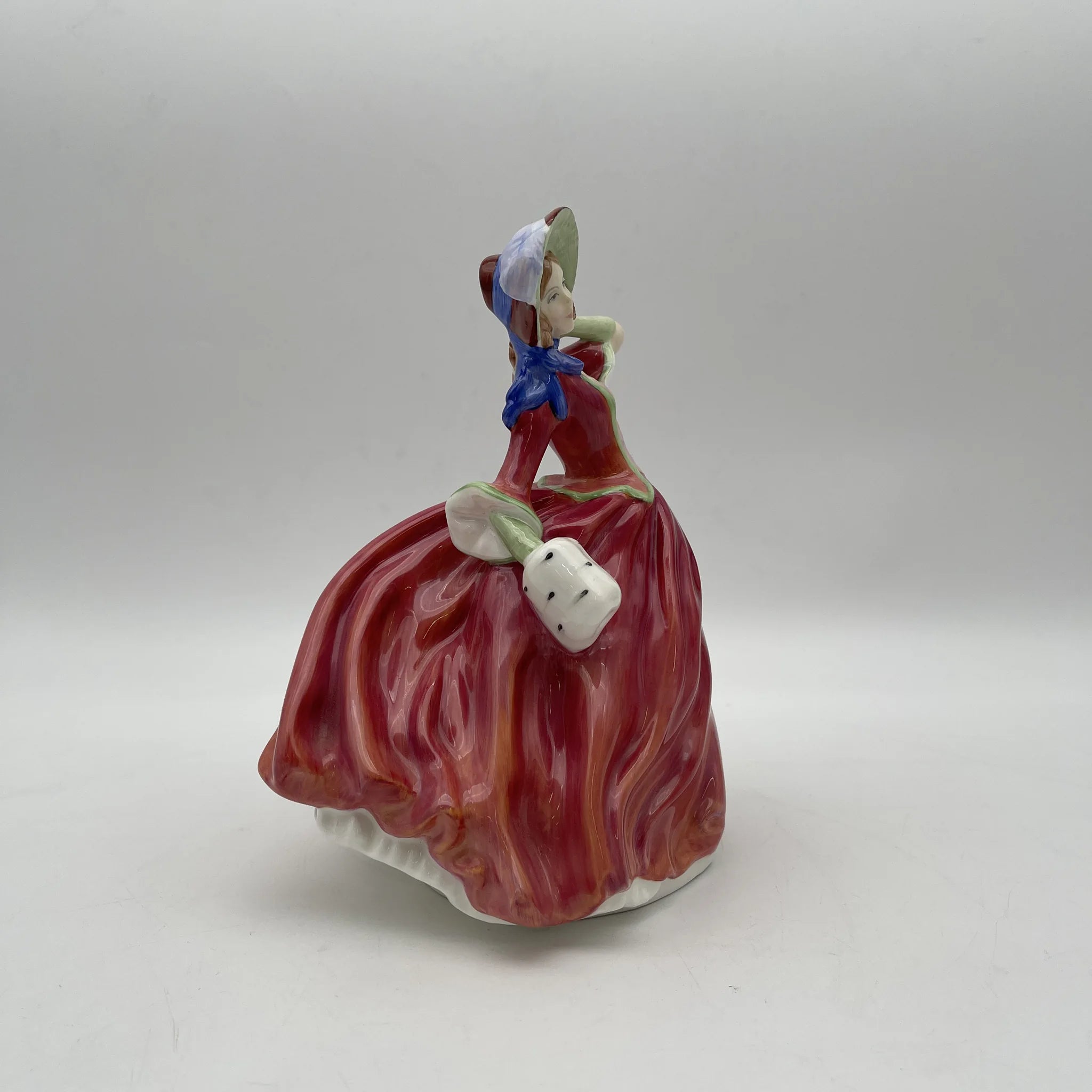 【复古】陶瓷器玩偶/ Royal Doulton / Autumn Breezes / 20c中后期/ Bone China /英国/ Leslie Harradine，手绘