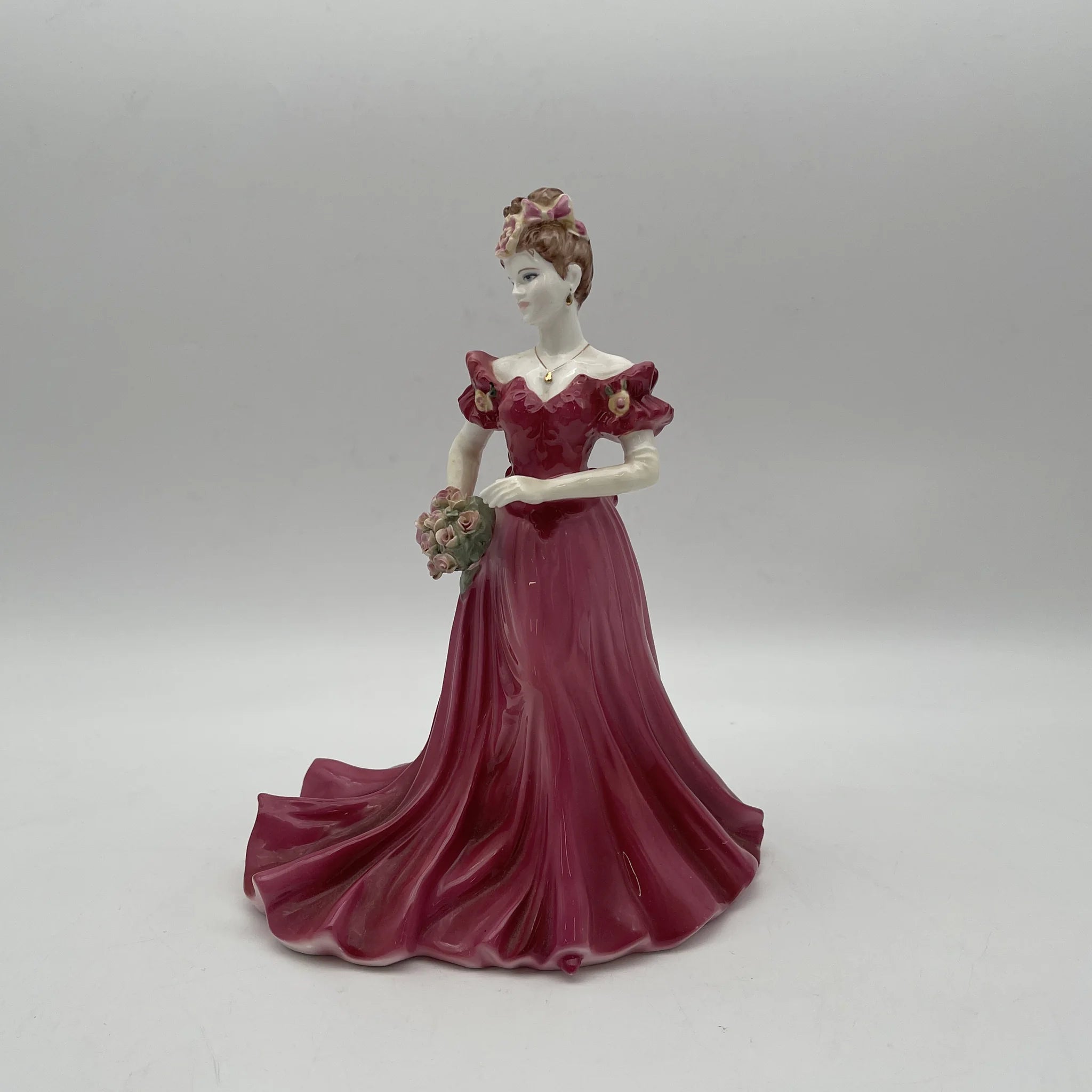 【リユース】 フィギュリン (陶磁器人形) / Coalport / Ladies of Fashion / Jenny / 推定2000前後 / Bone China / イギリス / Jack Glynn, ハンドペイント