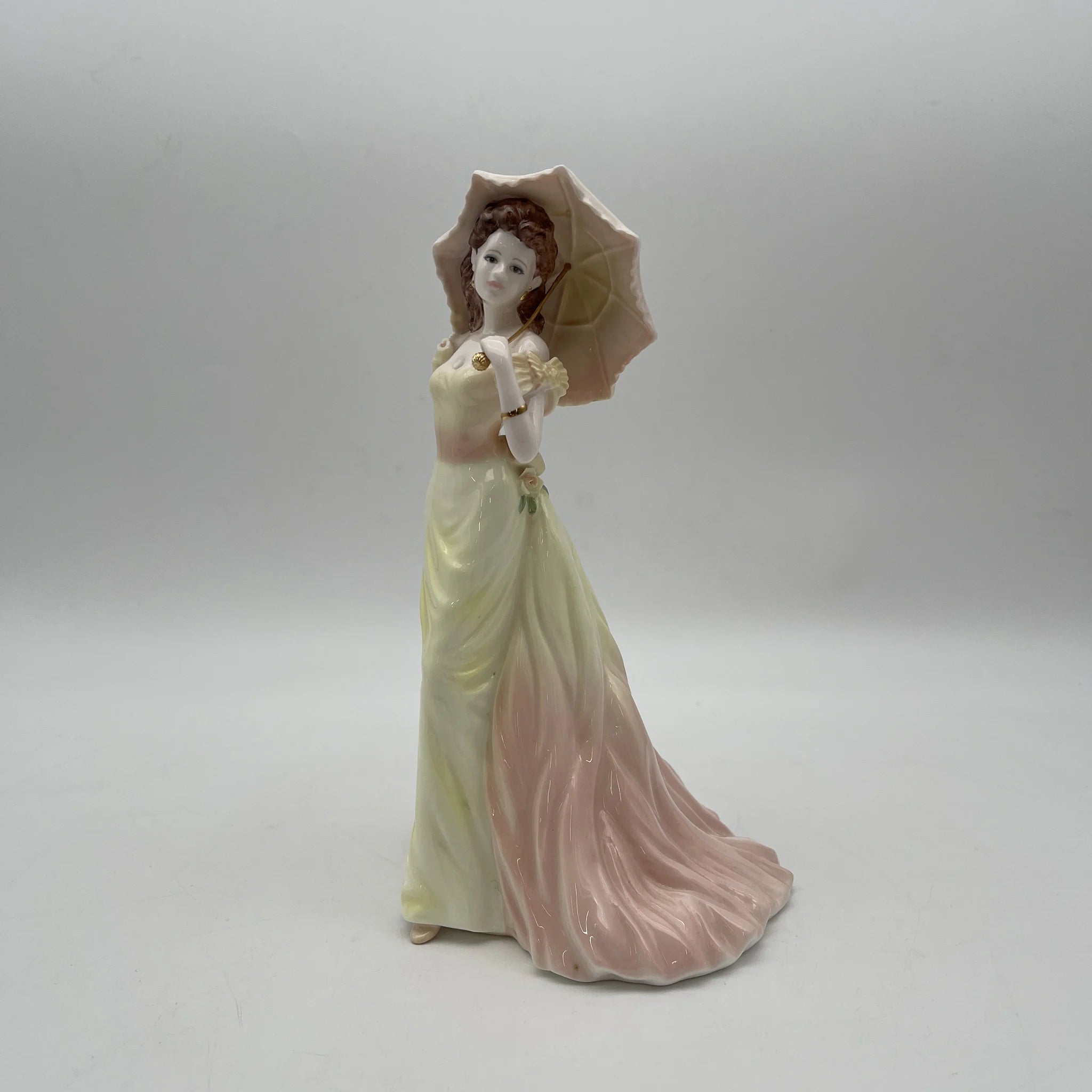 【リユース】 フィギュリン (陶磁器人形) / Coalport / Ladies of Fashion / Vicky / 推定2000前後 / Bone China / イギリス / Jack Glynn, ハンドペイント
