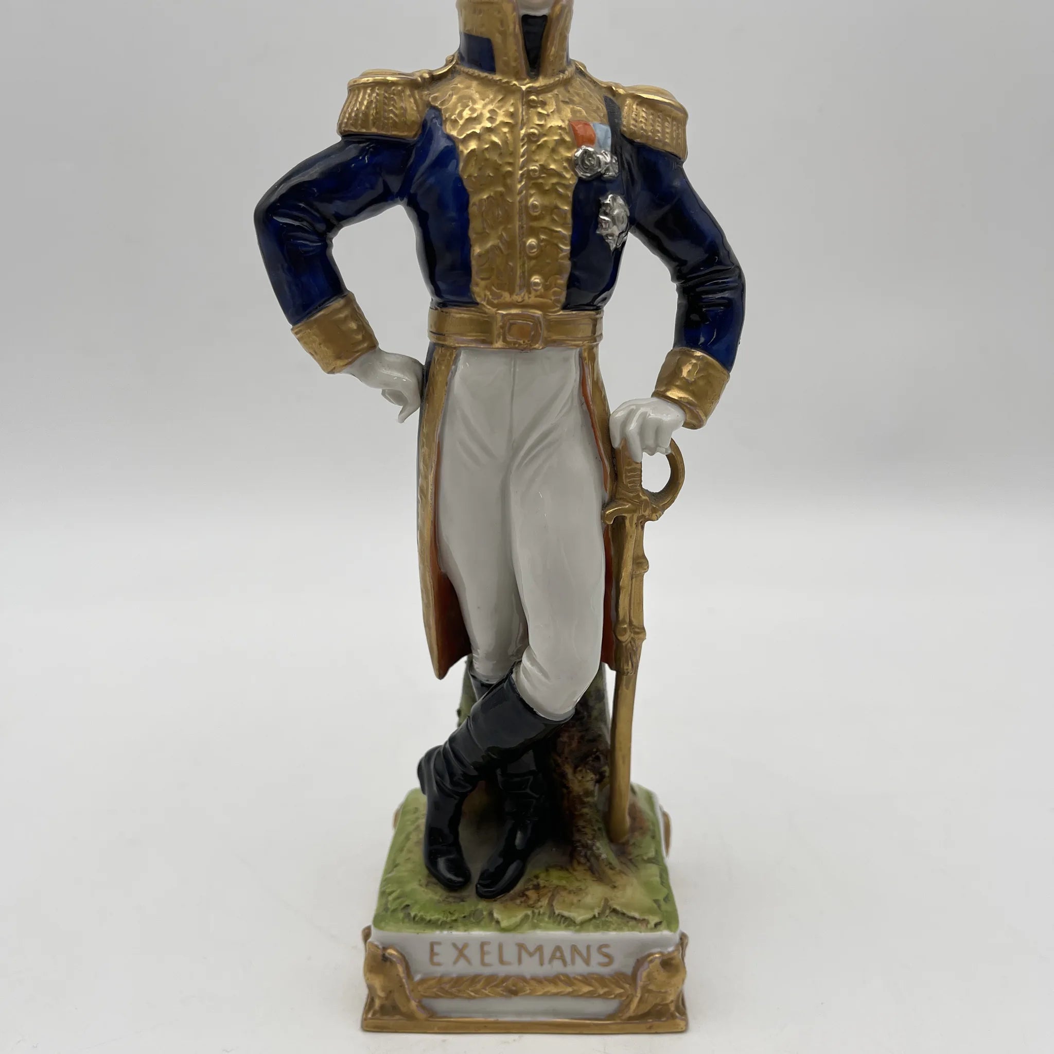 [Vintage] Figurine (ceramic doll) / Exelmans / Estimated mid-late 20C / Porcelain / France / Napoleon's army, hand painted