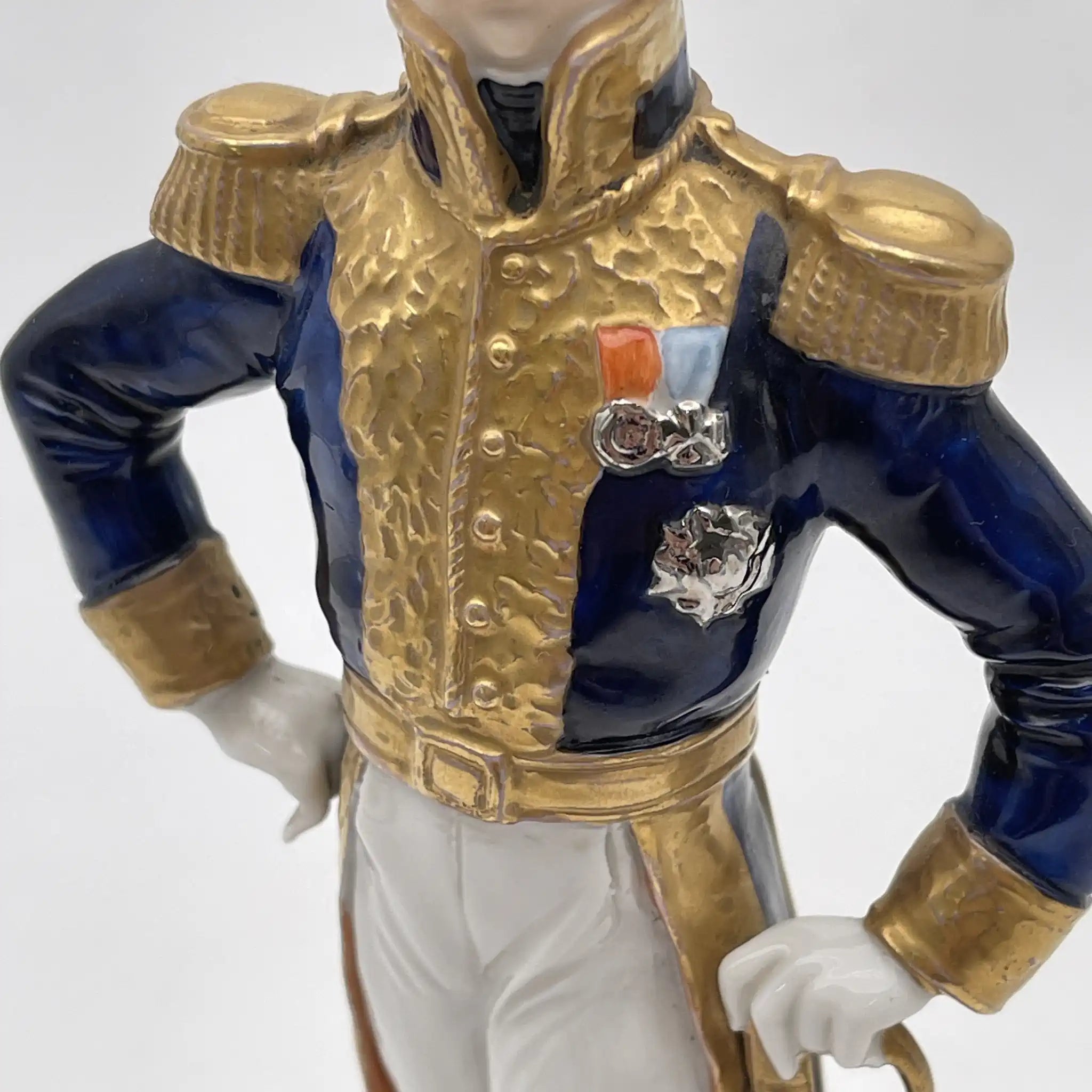 [Vintage] Figurine (ceramic doll) / Exelmans / Estimated mid-late 20C / Porcelain / France / Napoleon's army, hand painted