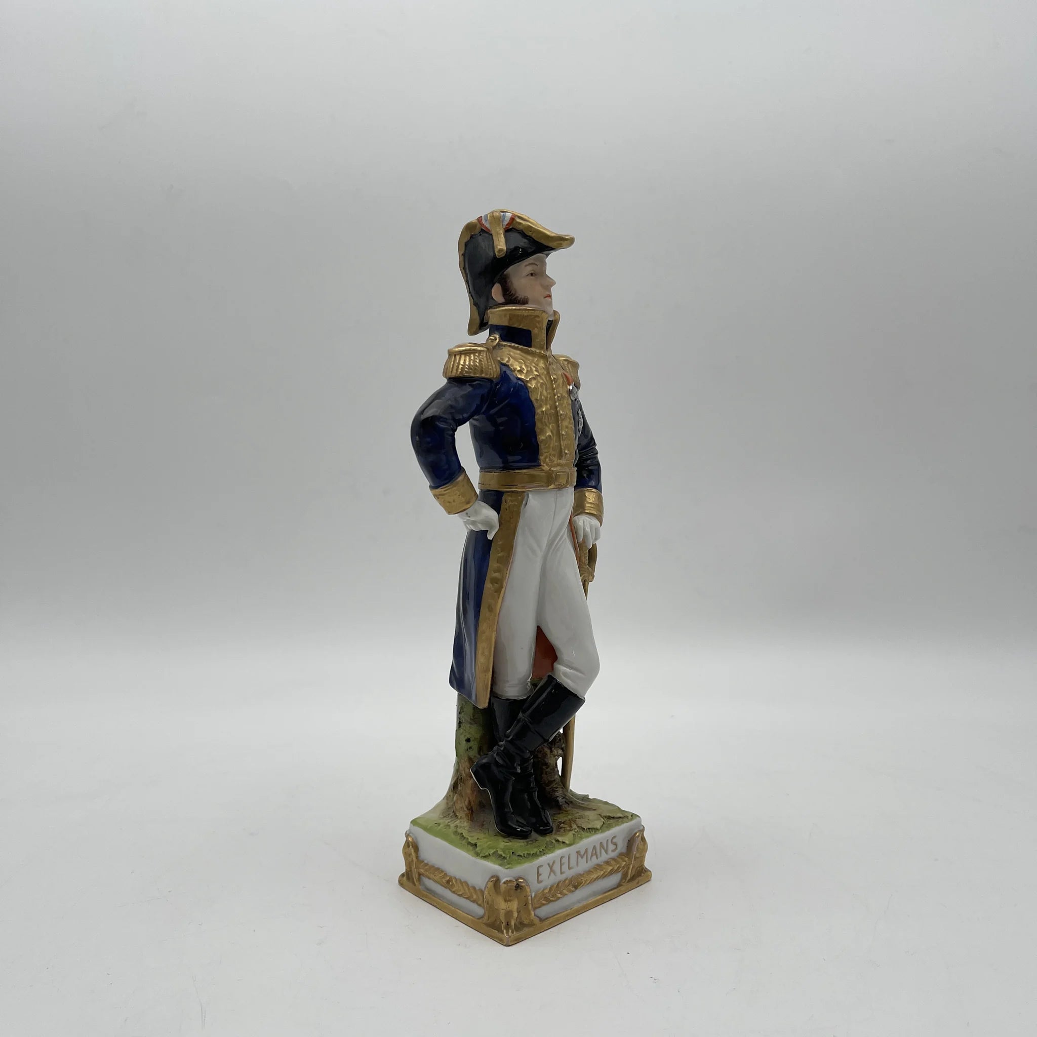 [Vintage] Figurine (ceramic doll) / Exelmans / Estimated mid-late 20C / Porcelain / France / Napoleon's army, hand painted