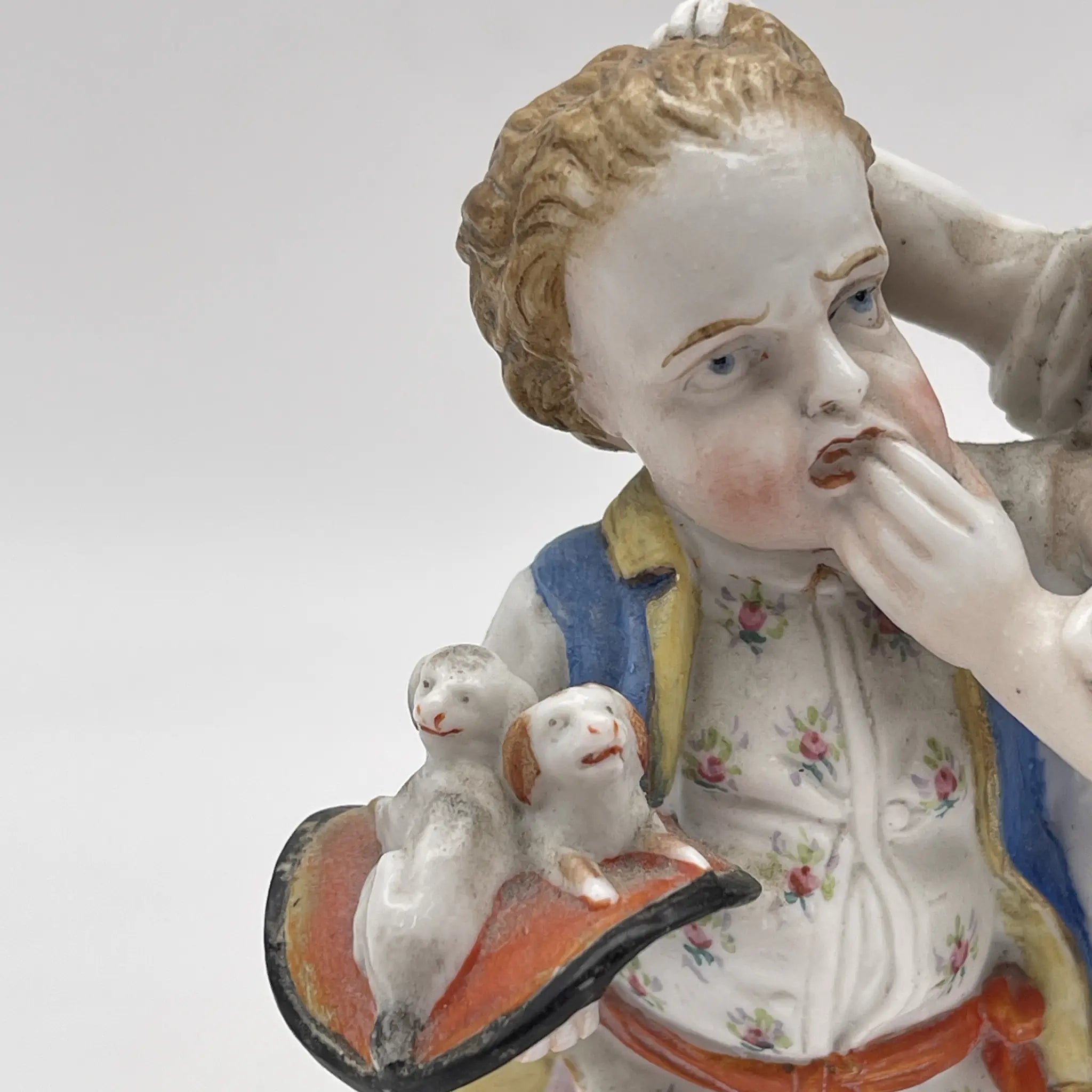 [Vintage] Figurine (ceramic doll) / Estimated early-mid 20th century / Porcelain / Europe / Hand painted