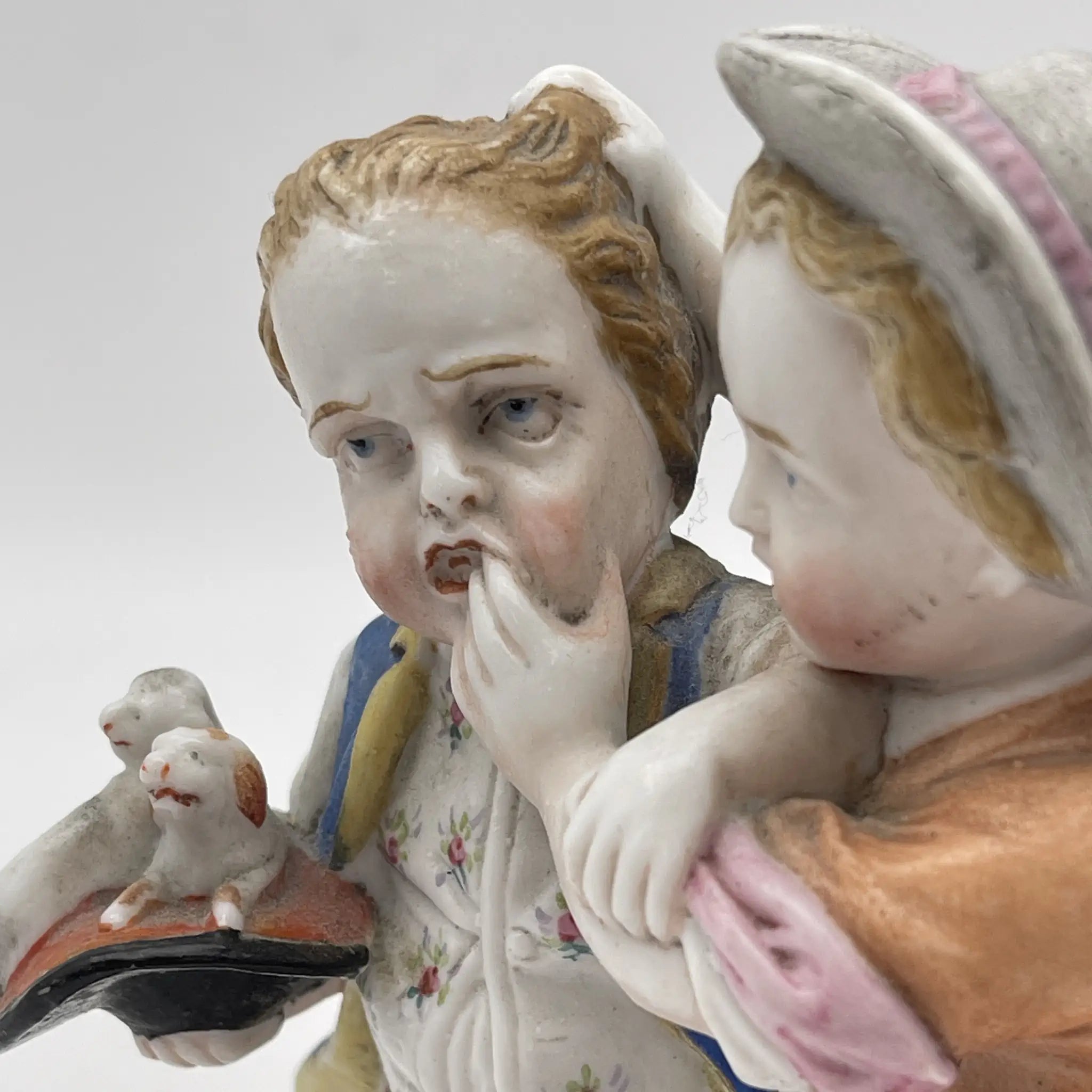 [Vintage] Figurine (ceramic doll) / Estimated early-mid 20th century / Porcelain / Europe / Hand painted