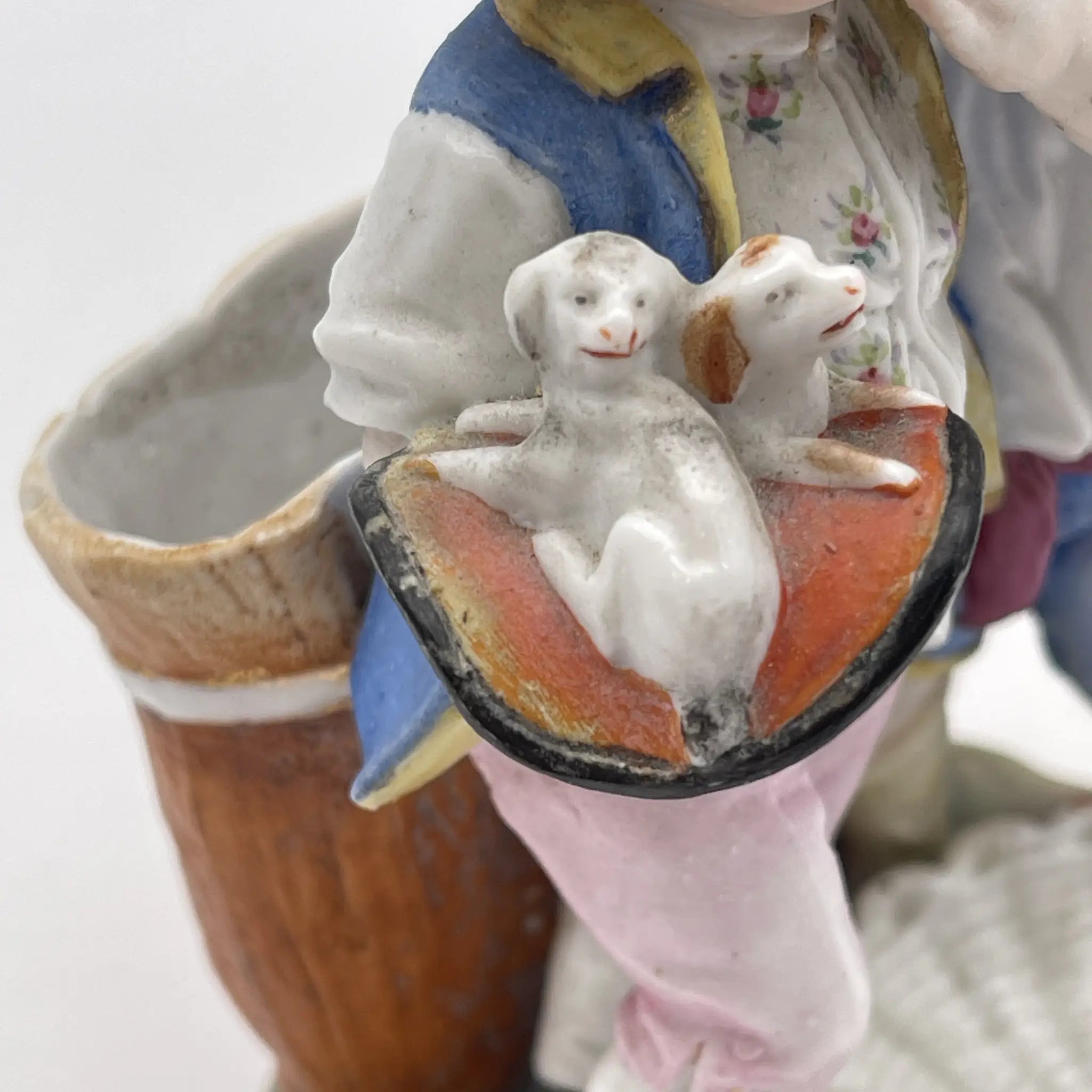 [Vintage] Figurine (ceramic doll) / Estimated early-mid 20th century / Porcelain / Europe / Hand painted