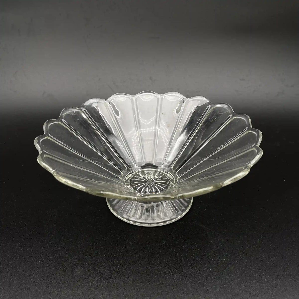 アンティーク】 コンポート / 推定20C前期 / クリスタルガラス