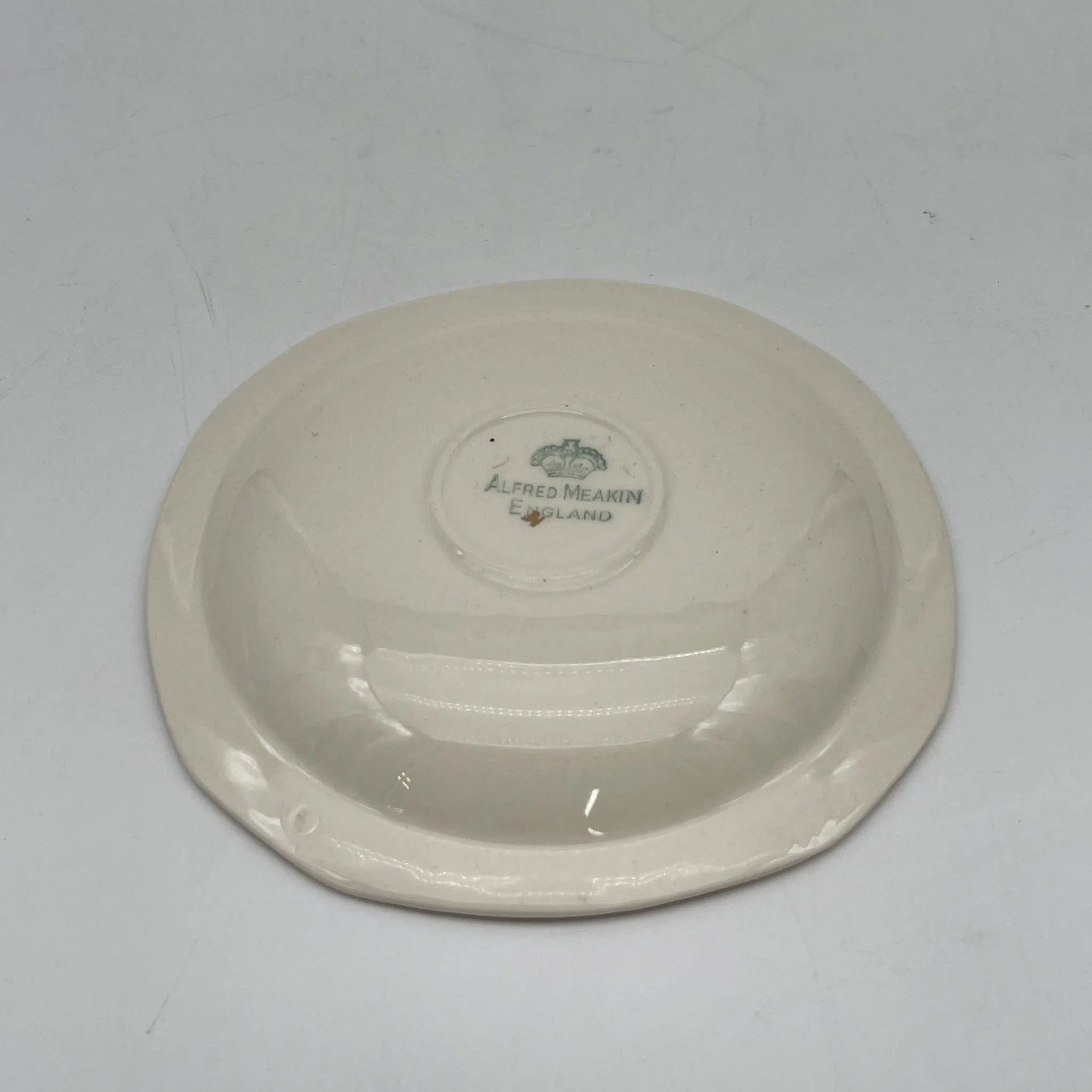 [Vintage] Cup & saucer 2P / Alfred Meakin / Midnight Star / Estimated mid-20C / Ironstone / England / Mid-century, Starburst