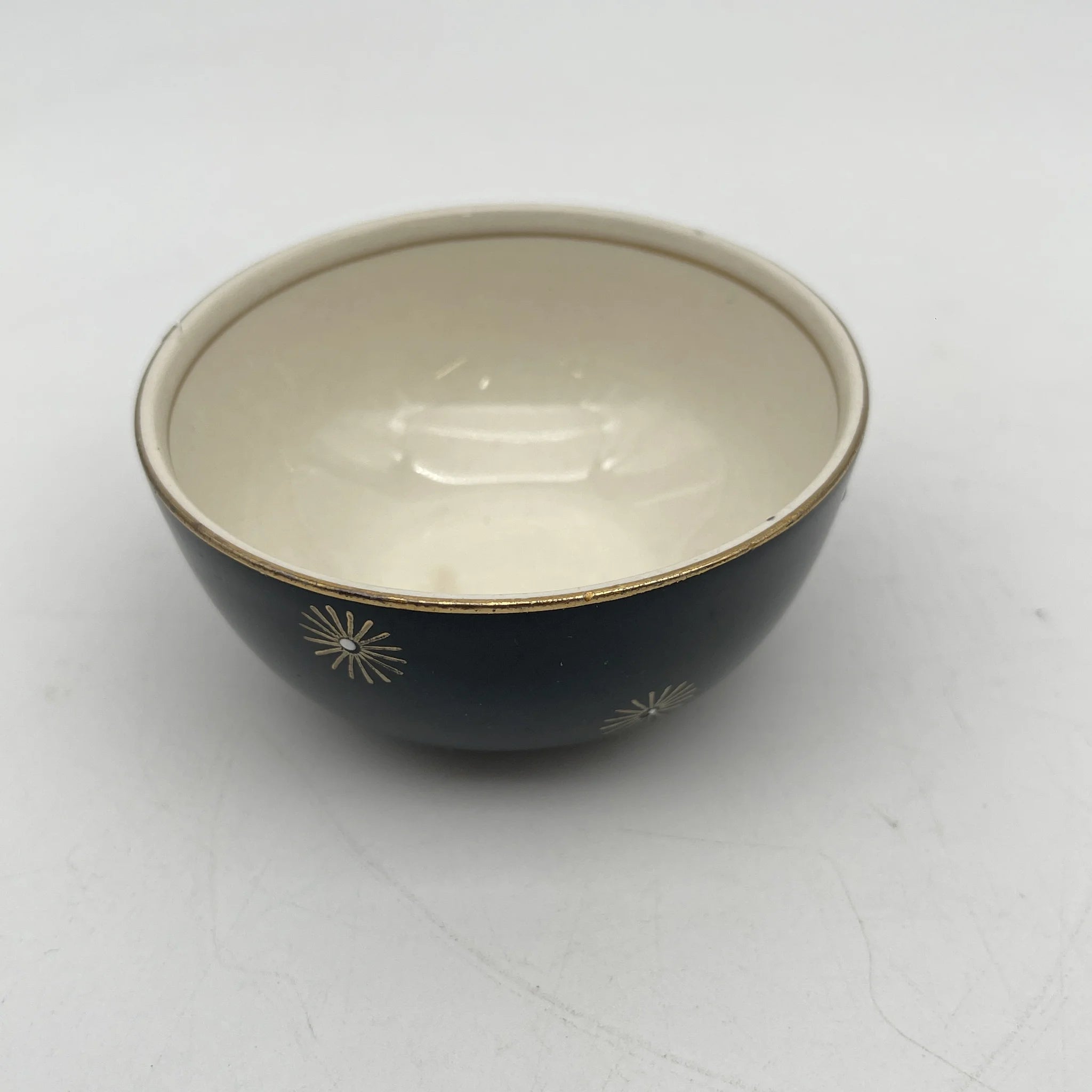 [Vintage] Fruit bowl (small bowl) / Alfred Meakin / Midnight Star / Estimated mid-20C / Ironstone / England / Mid-century, Starburst