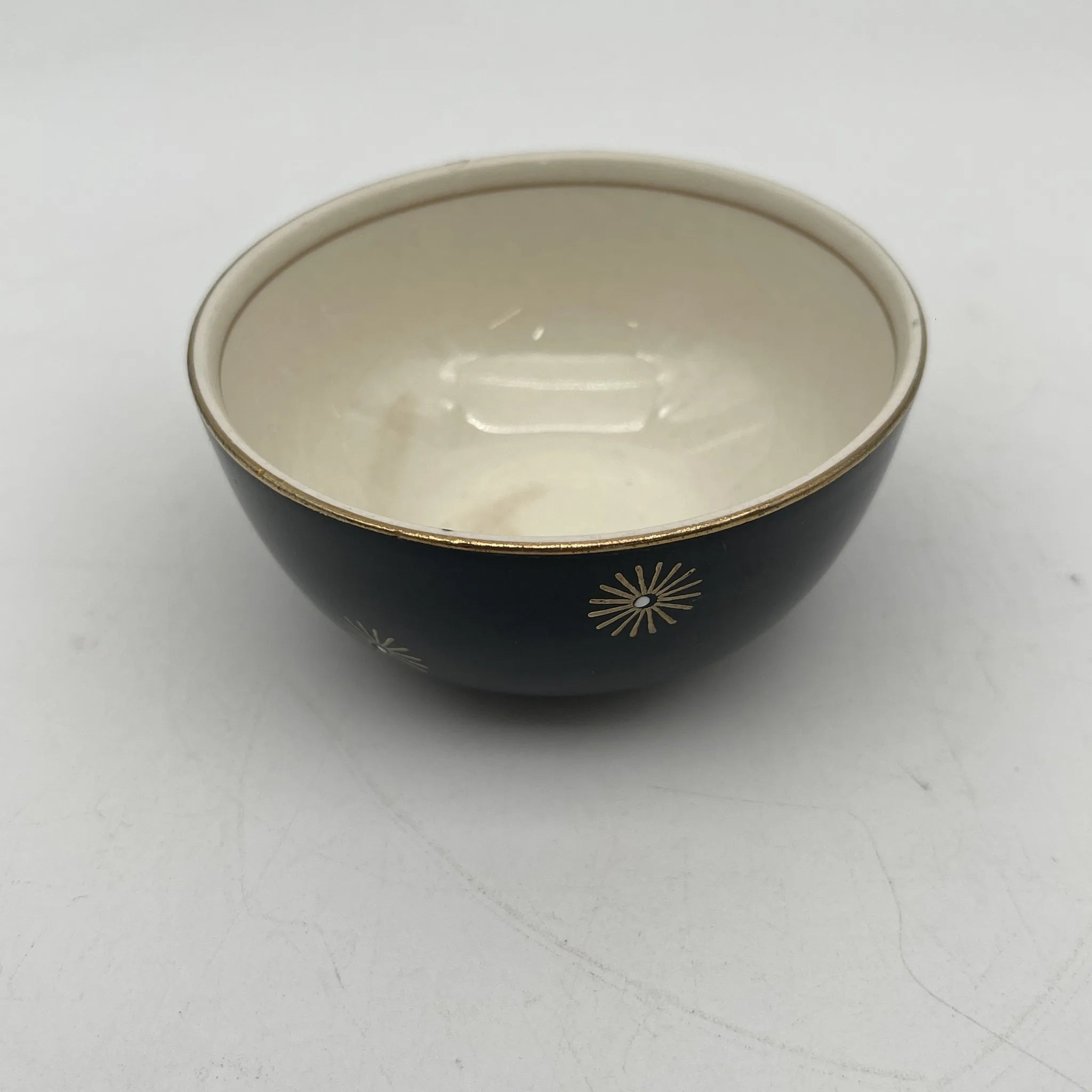 [Vintage] Fruit bowl (small bowl) / Alfred Meakin / Midnight Star / Estimated mid-20C / Ironstone / England / Mid-century, Starburst