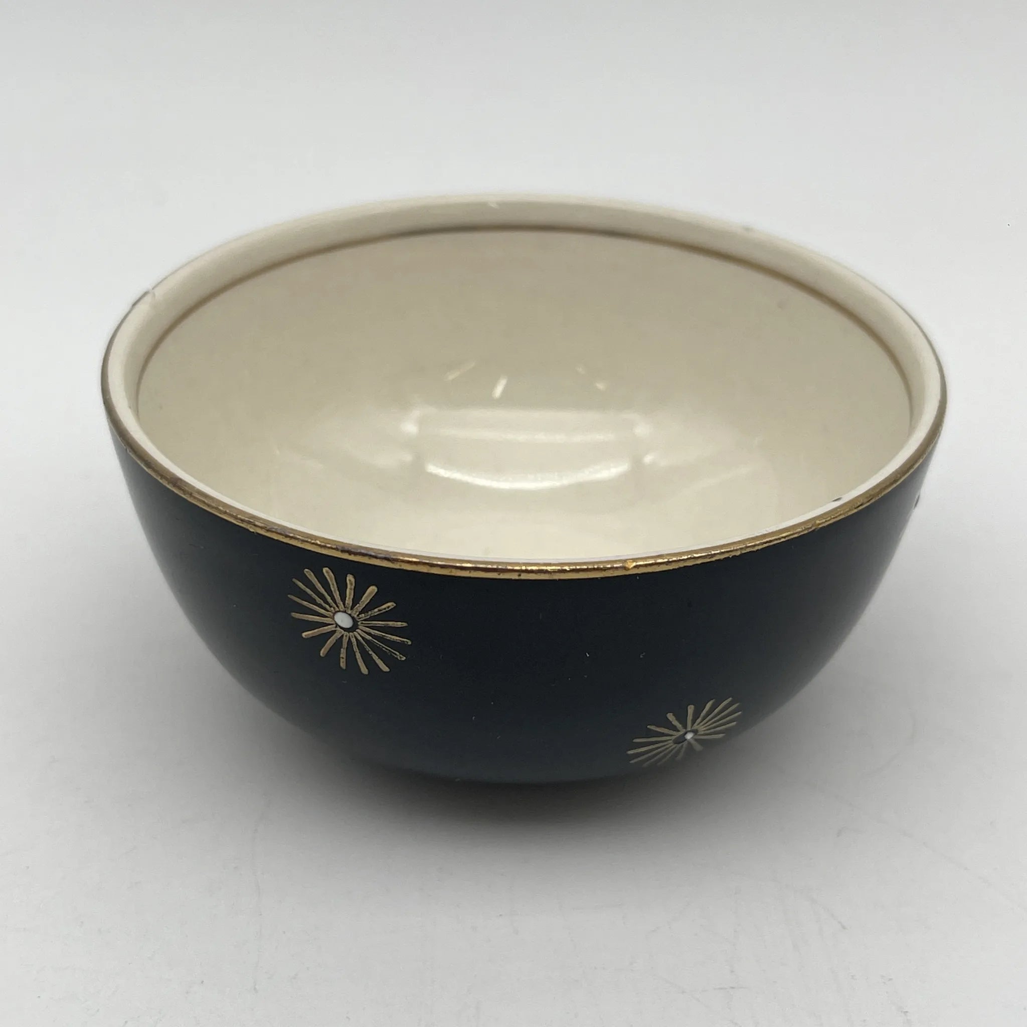 【复古】水果碗（小碗）/ Alfred Meakin / Midnight Star /估计20c中期/铁石/英国/中世纪， 星爆