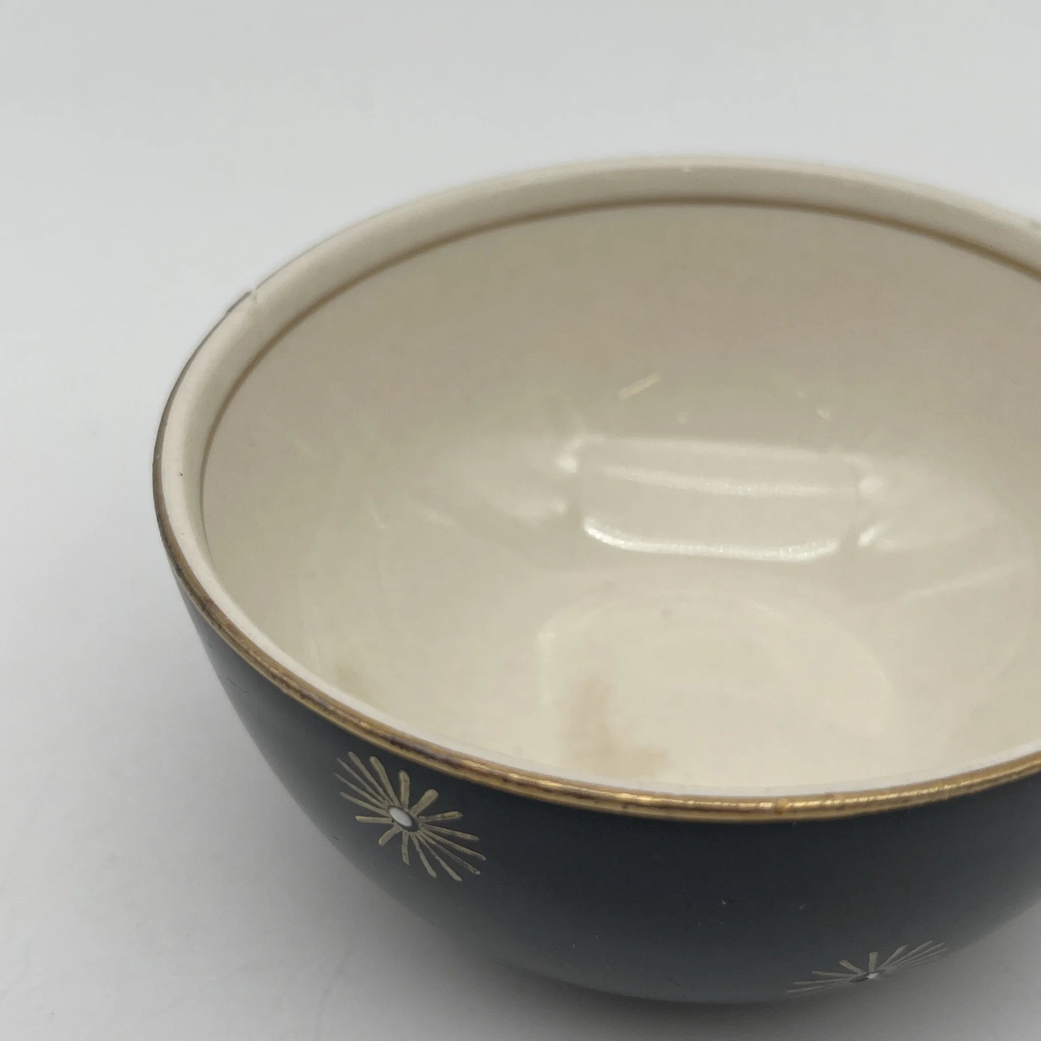 [Vintage] Fruit bowl (small bowl) / Alfred Meakin / Midnight Star / Estimated mid-20C / Ironstone / England / Mid-century, Starburst