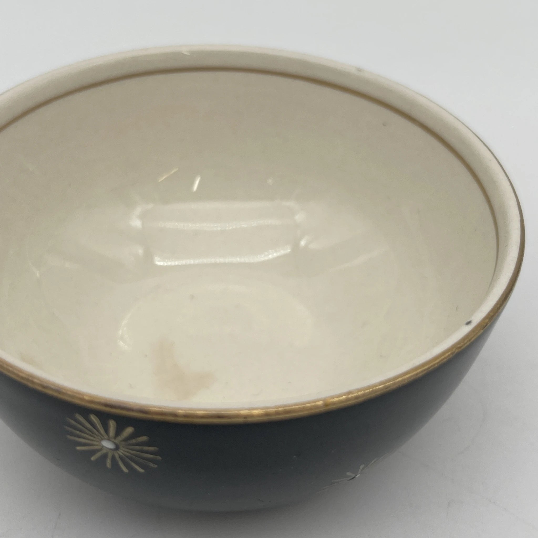 [Vintage] Fruit bowl (small bowl) / Alfred Meakin / Midnight Star / Estimated mid-20C / Ironstone / England / Mid-century, Starburst