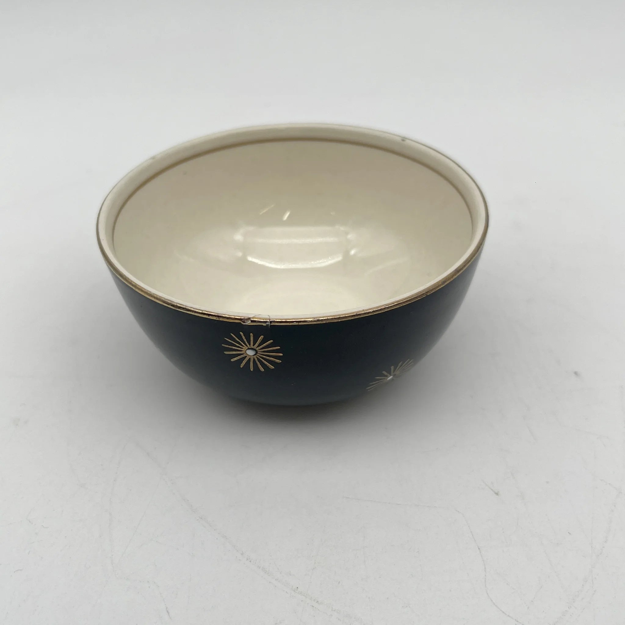 [Vintage] Fruit bowl (small bowl) / Alfred Meakin / Midnight Star / Estimated mid-20C / Ironstone / England / Mid-century, Starburst