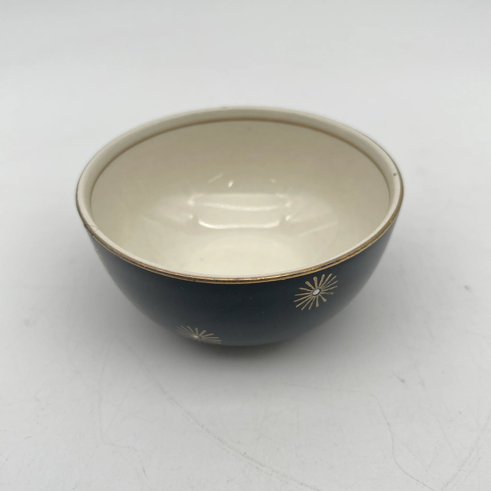 [Vintage] Fruit bowl (small bowl) / Alfred Meakin / Midnight Star / Estimated mid-20C / Ironstone / England / Mid-century, Starburst