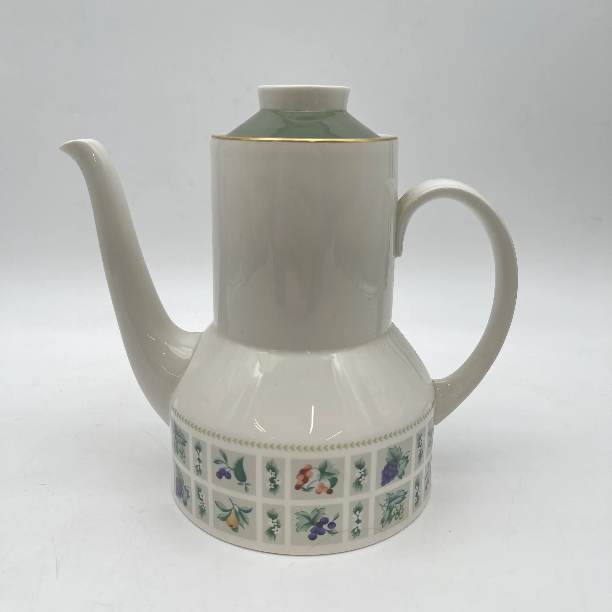 【复古】咖啡壶/ Royal Doulton / Tapestry /估计20c中后期/瓷器/英国/水果