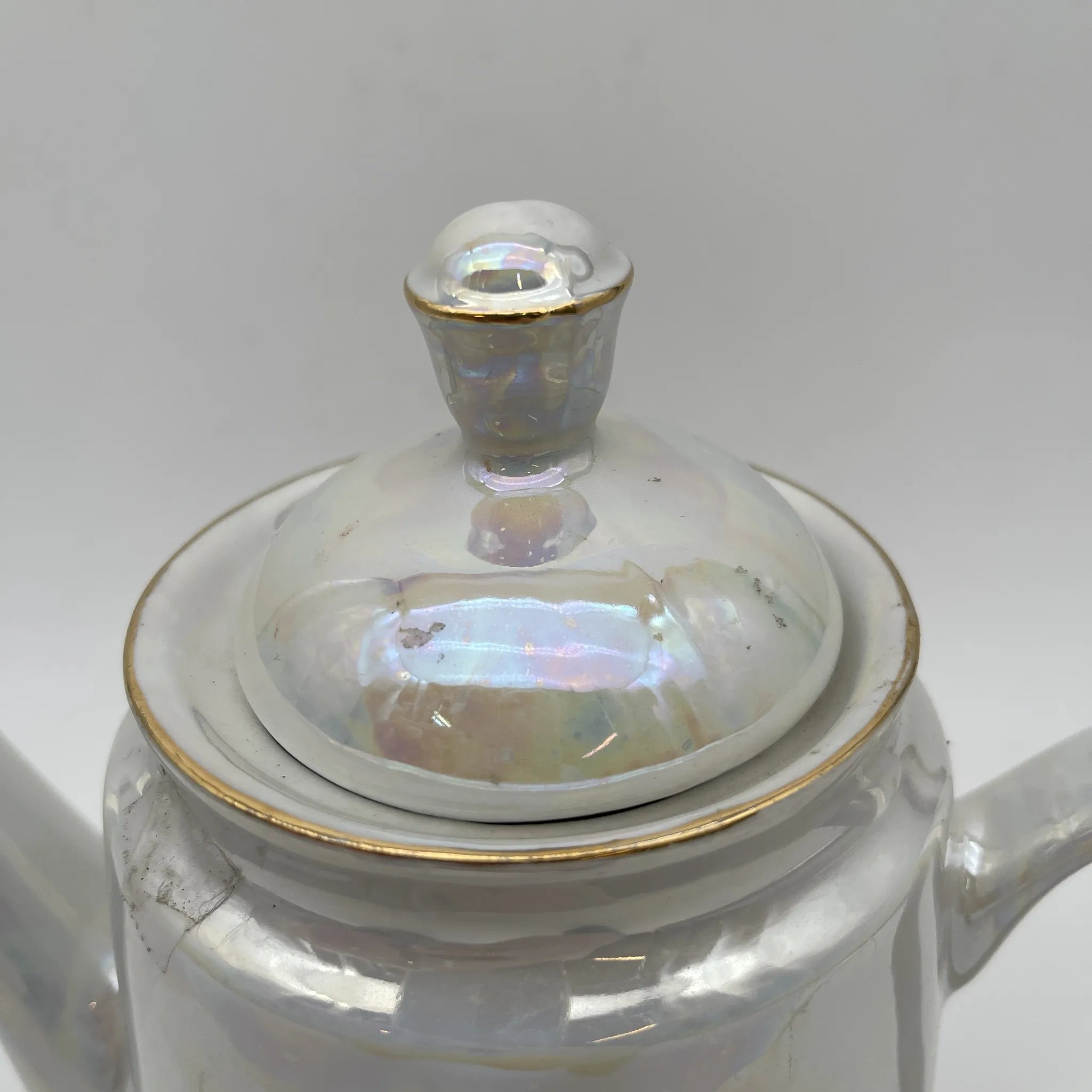[Vintage] Coffee pot / Estimated mid-20C / Porcelain / Europe / Fête Gallant