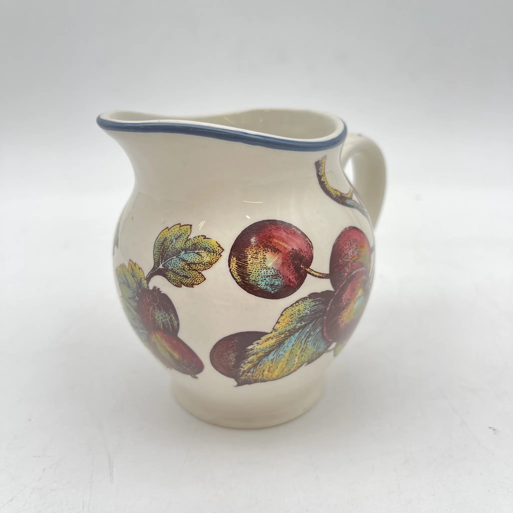 [Vintage] Creamer (milk jug) / Staffordshire Tableware / Autumn Fayre / Estimated late 20C / Pottery / England / Fruit