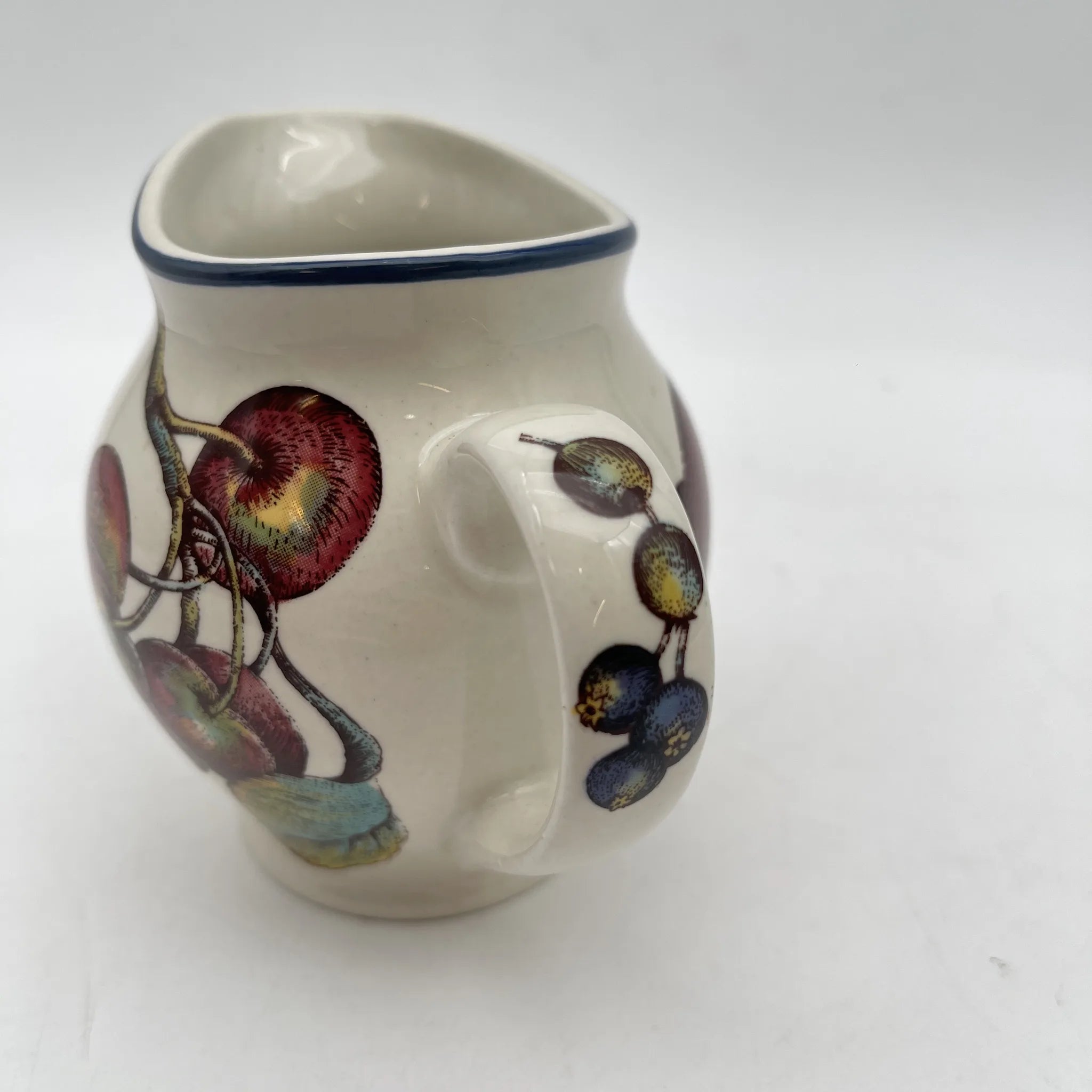 [Vintage] Creamer (milk jug) / Staffordshire Tableware / Autumn Fayre / Estimated late 20C / Pottery / England / Fruit