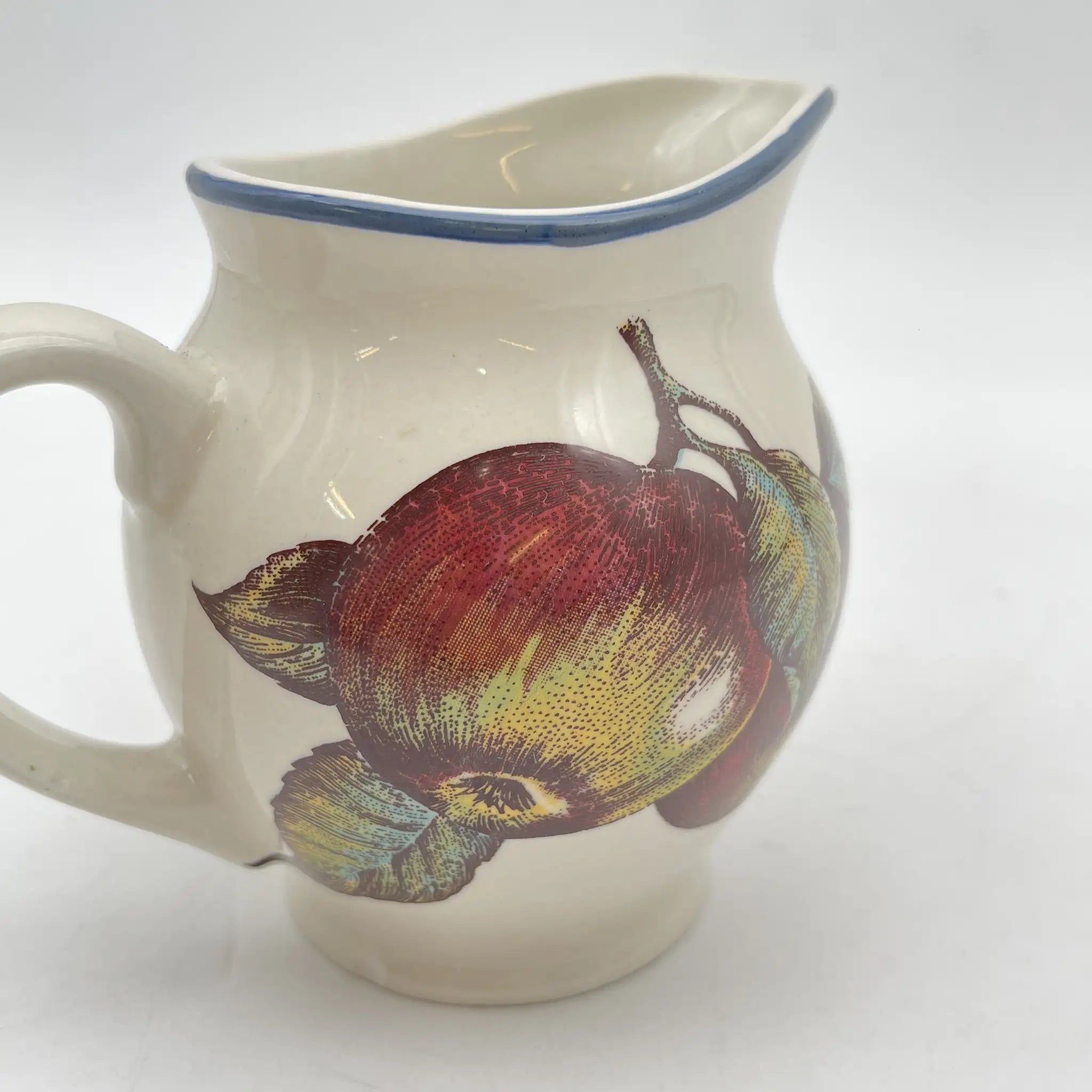[Vintage] Creamer (milk jug) / Staffordshire Tableware / Autumn Fayre / Estimated late 20C / Pottery / England / Fruit