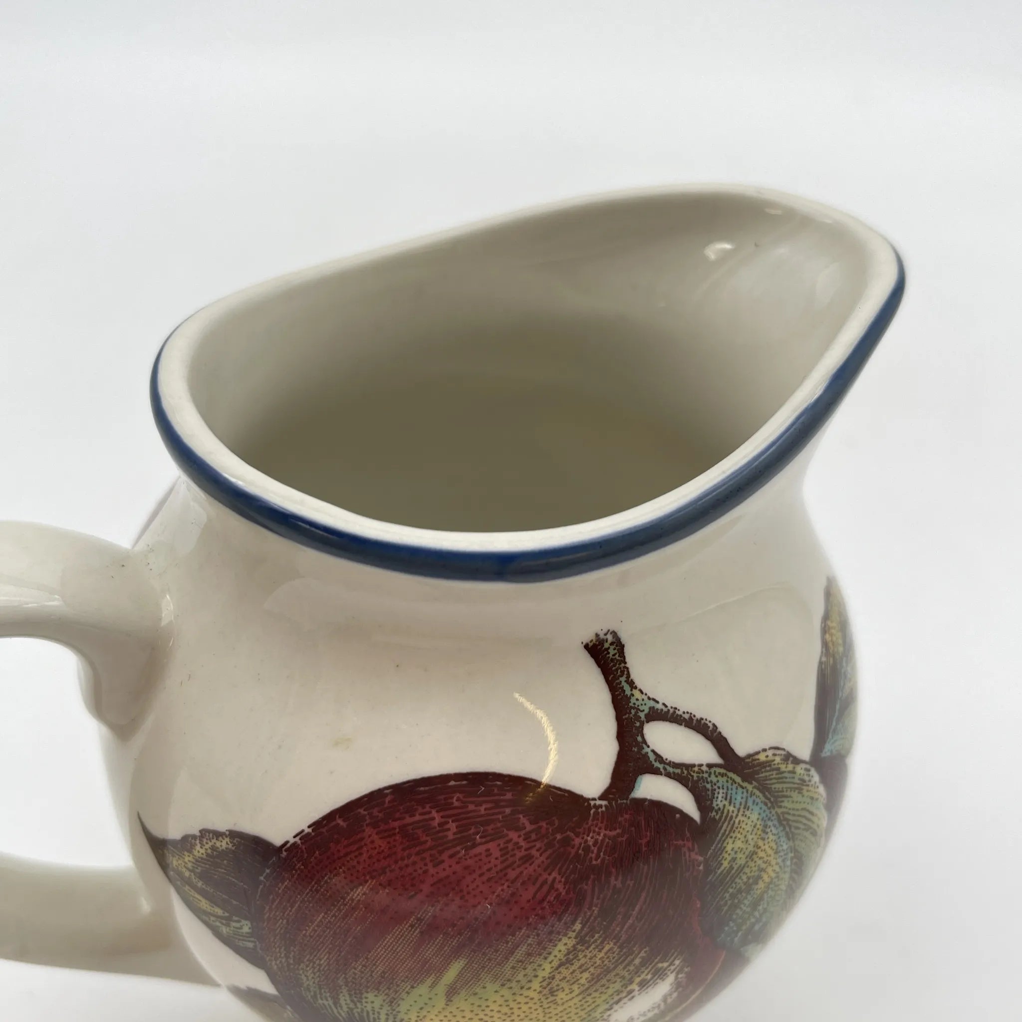 [Vintage] Creamer (milk jug) / Staffordshire Tableware / Autumn Fayre / Estimated late 20C / Pottery / England / Fruit