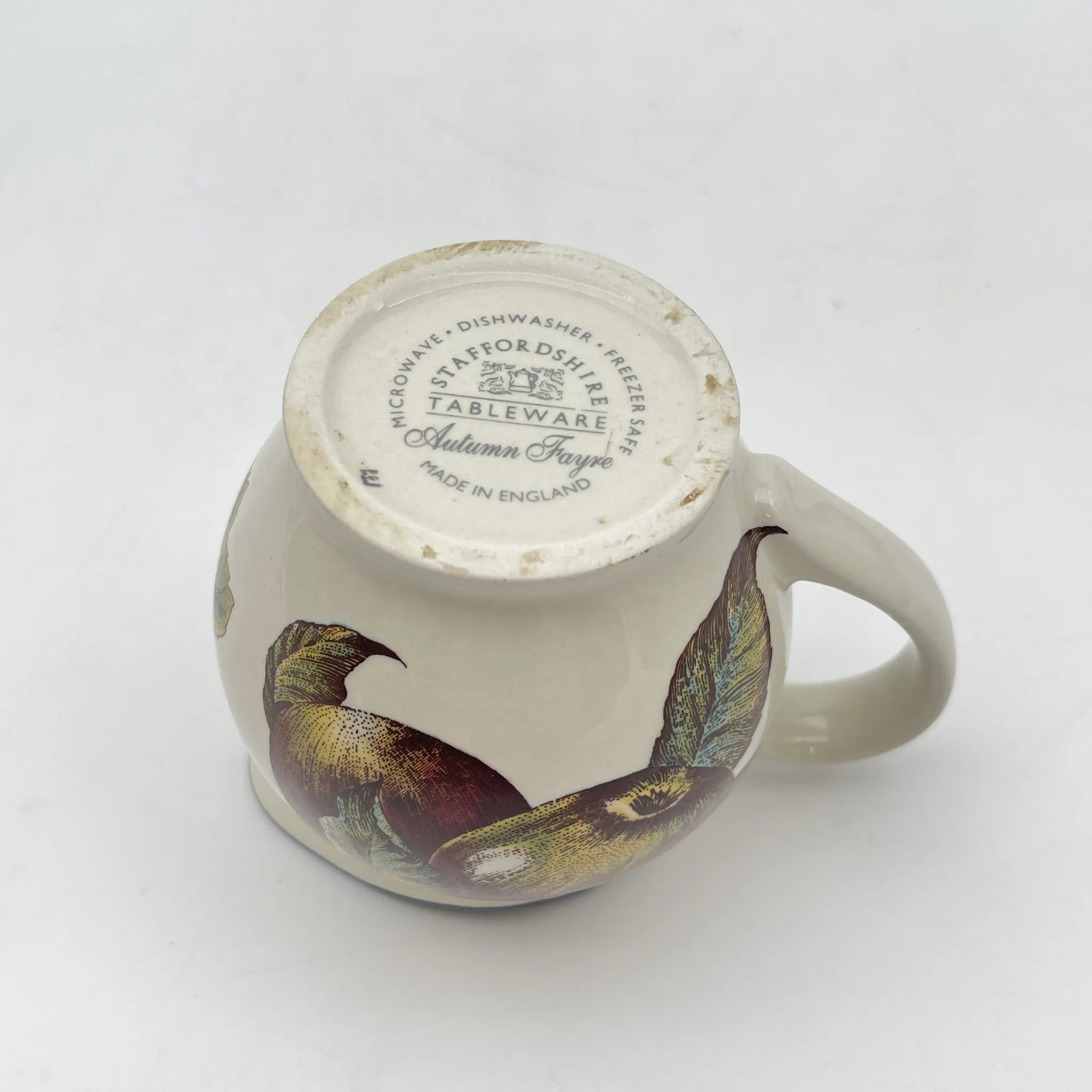 [Vintage] Creamer (milk jug) / Staffordshire Tableware / Autumn Fayre / Estimated late 20C / Pottery / England / Fruit