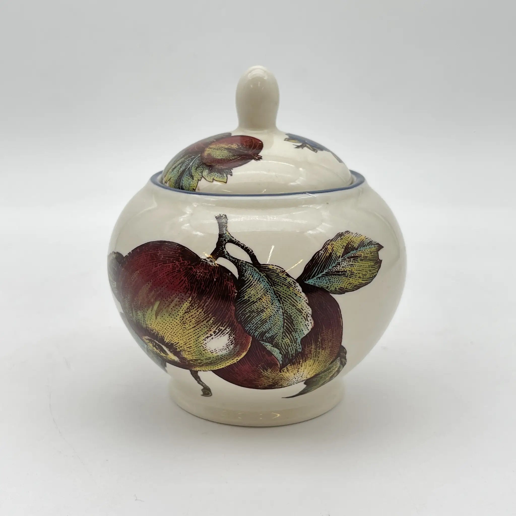 【复古】糖碗/ Staffordshire Tableware / Autumn Fayre /估计20c晚期/陶器/英国/水果