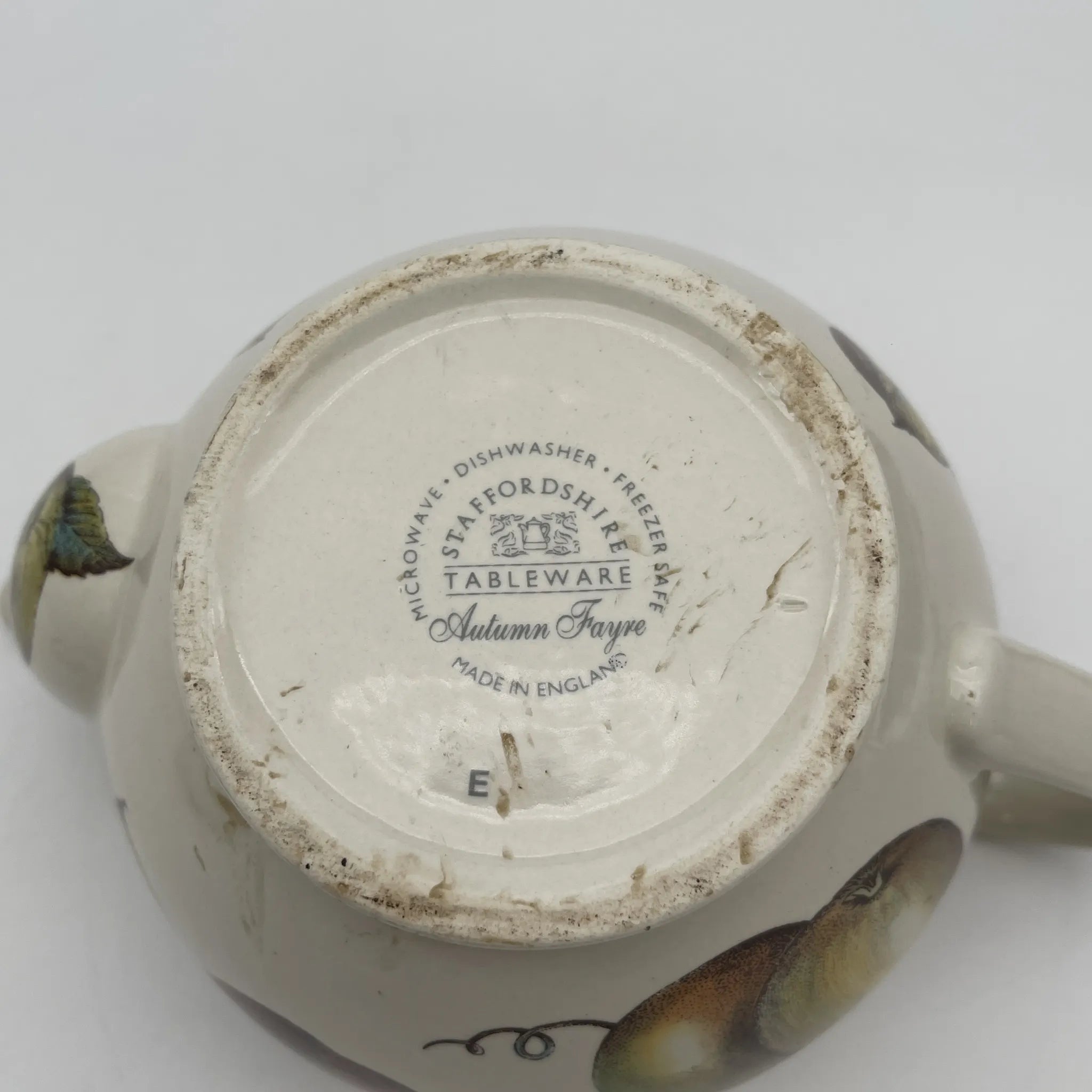 [Vintage] Teapot / Staffordshire Tableware / Autumn Fayre / Estimated Late 20C / Pottery / England / Fruit