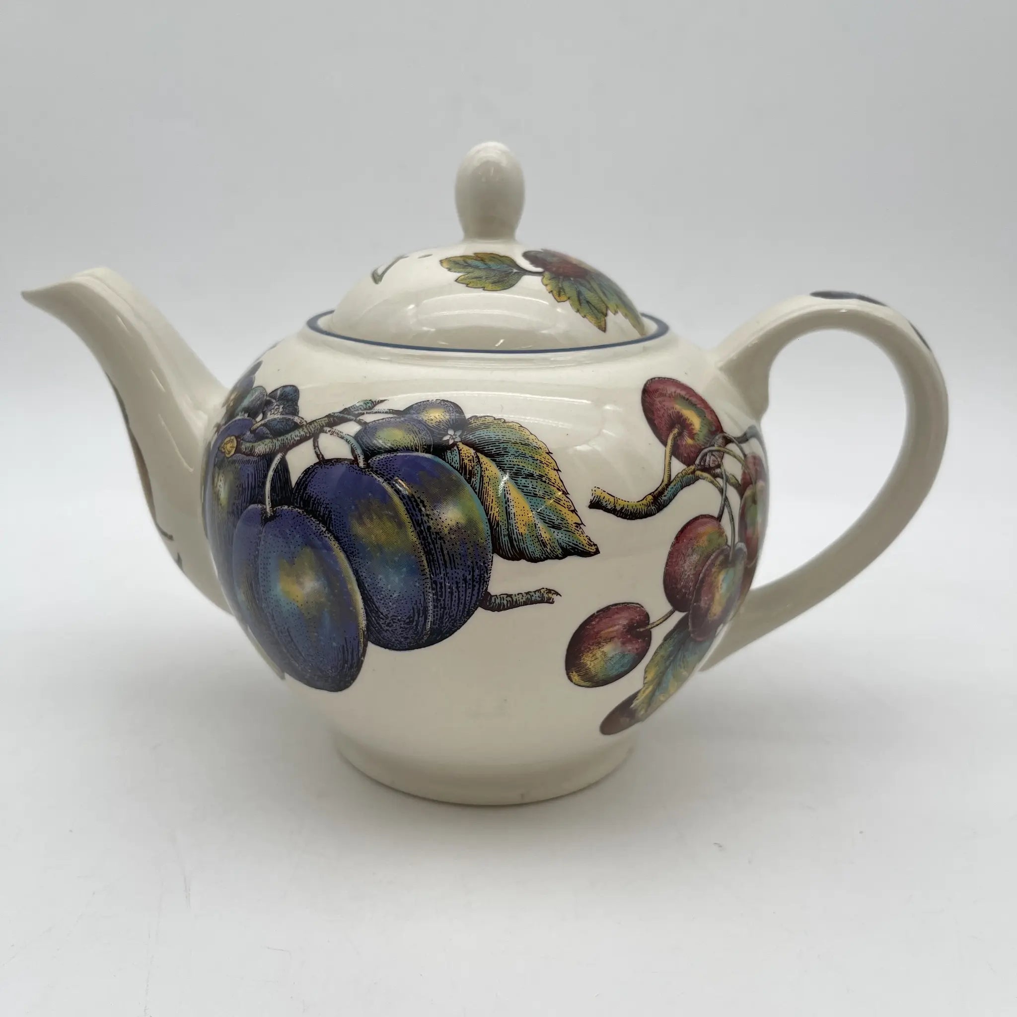 【ビンテージ】 ティーポット / Staffordshire Tableware / Autumn Fayre / 推定20C後期 / 陶器 / イギリス / フルーツ