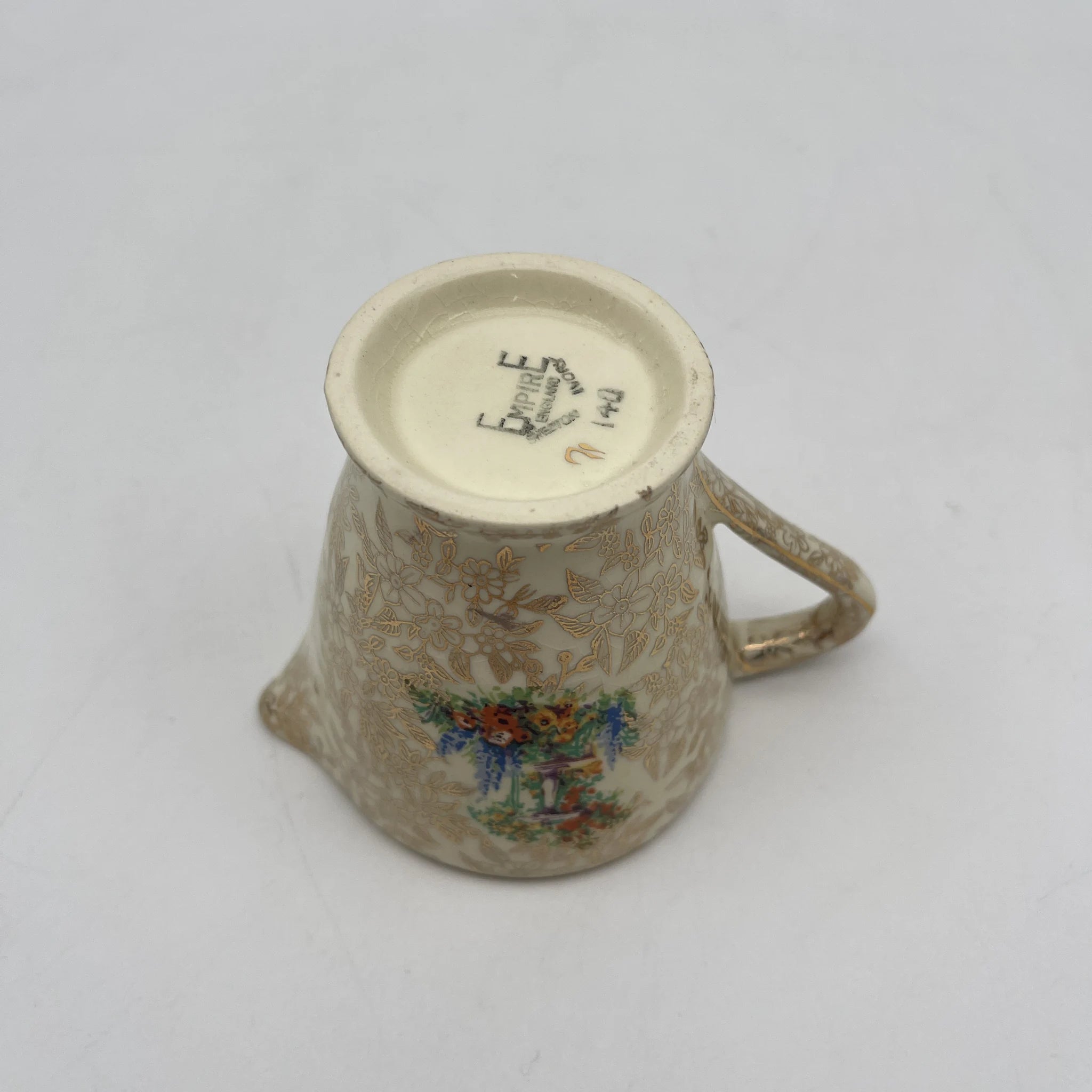 【复古】牛奶瓶/ Empire Porcelain /估计20c中期/陶器/英国/ chints