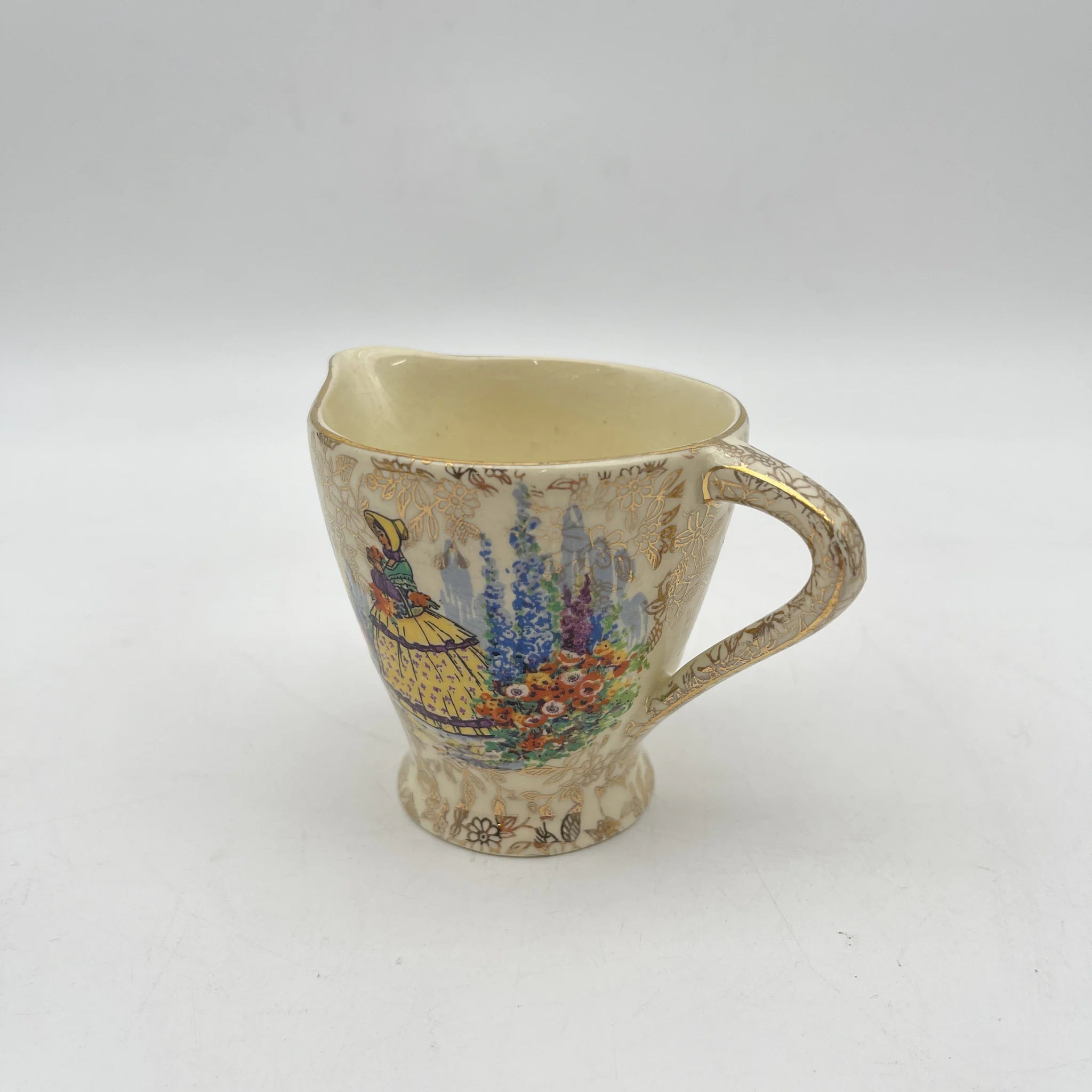 【ビンテージ】 ミルクピッチャー / Empire Porcelain / 推定20C中期 / 陶器 / イギリス / チンツ
