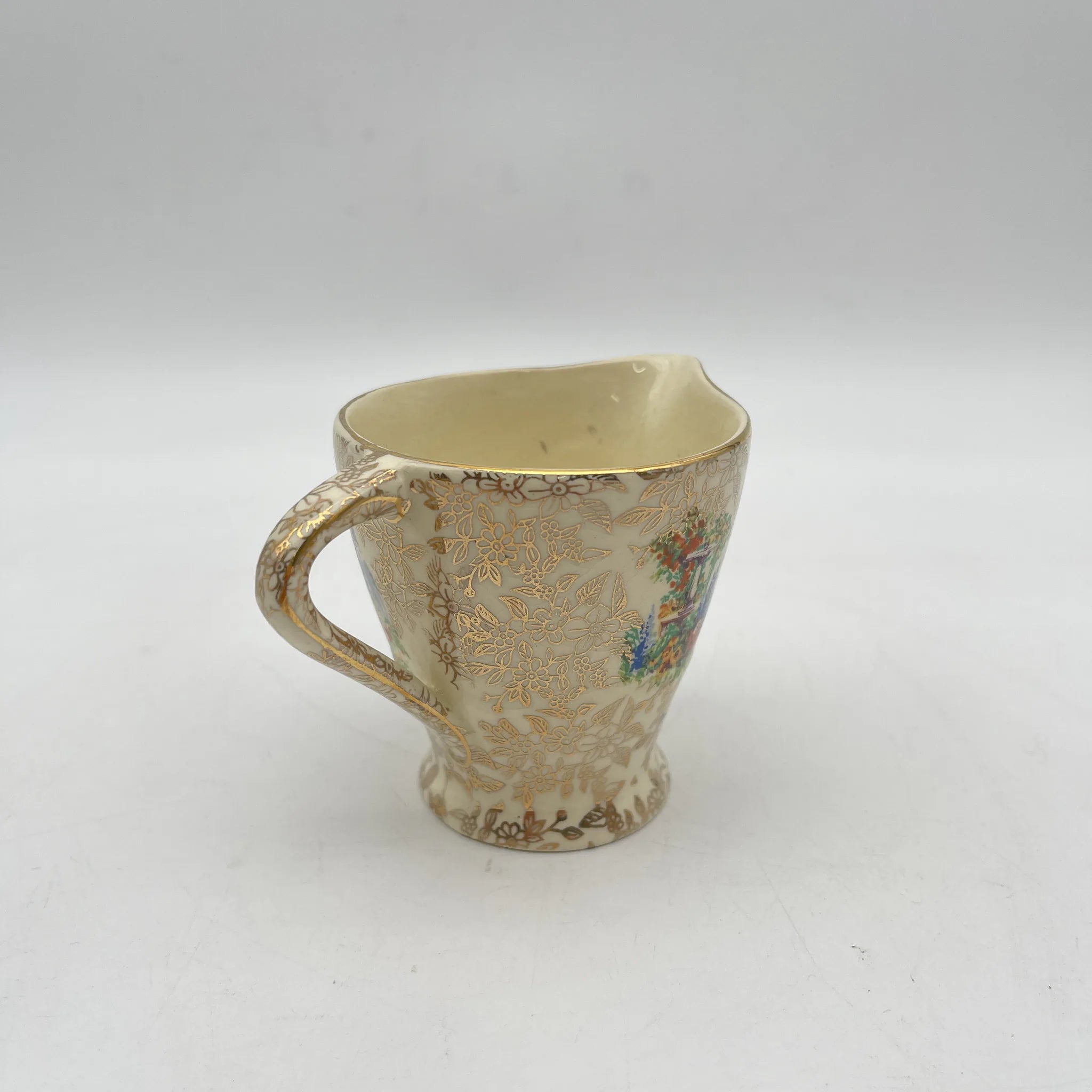 【复古】牛奶瓶/ Empire Porcelain /估计20c中期/陶器/英国/ chints