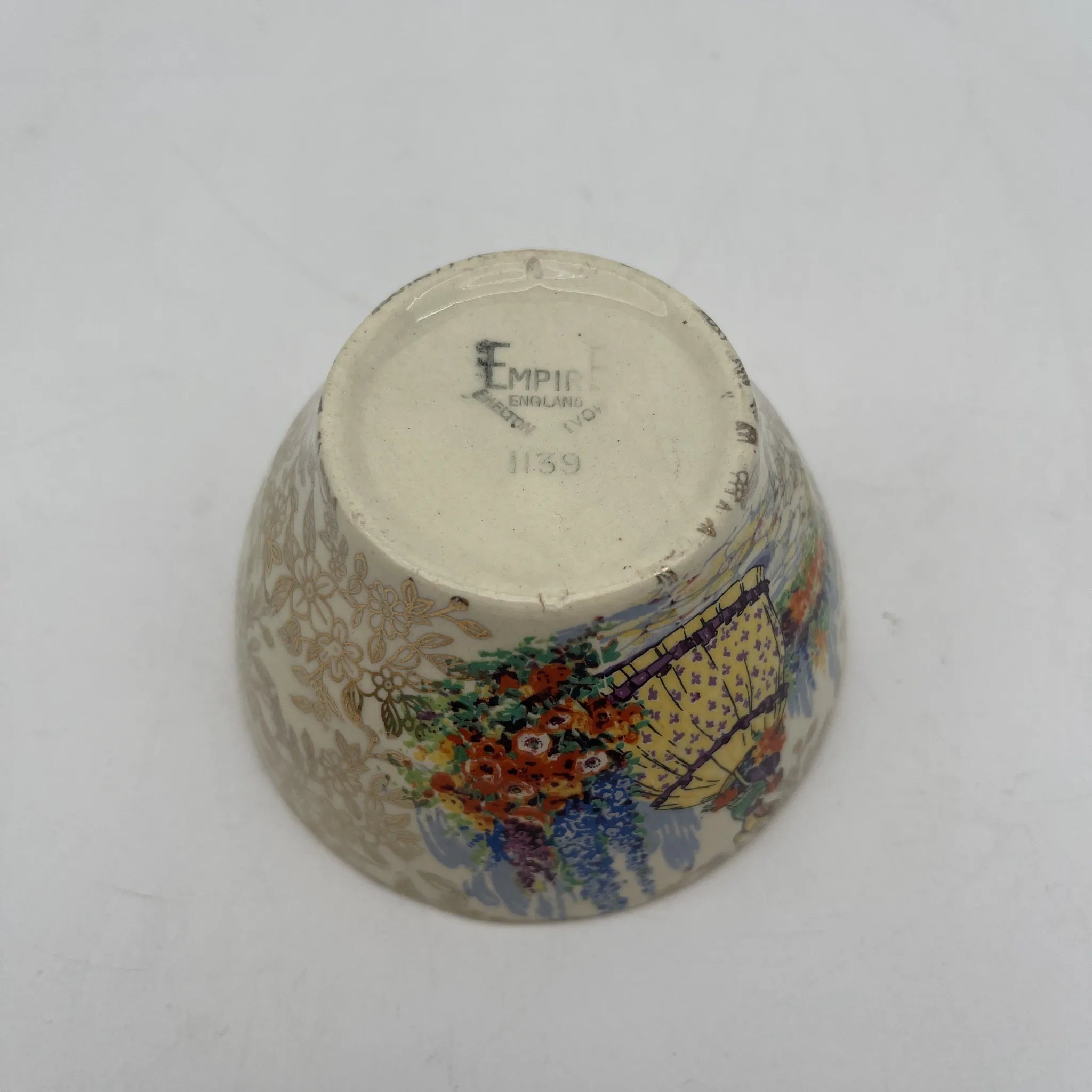 ビンテージ】 シュガーボウル / Empire Porcelain / 推定20C中期