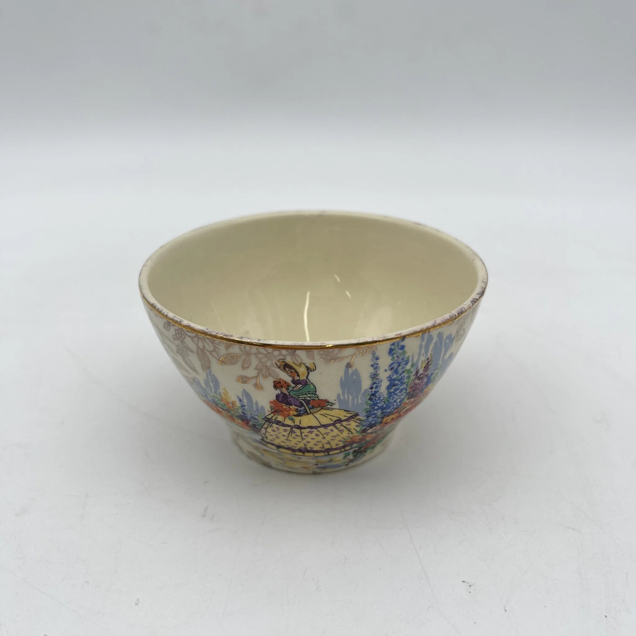 【ビンテージ】 シュガーボウル / Empire Porcelain / 推定20C中期 / 陶器 / イギリス / チンツ