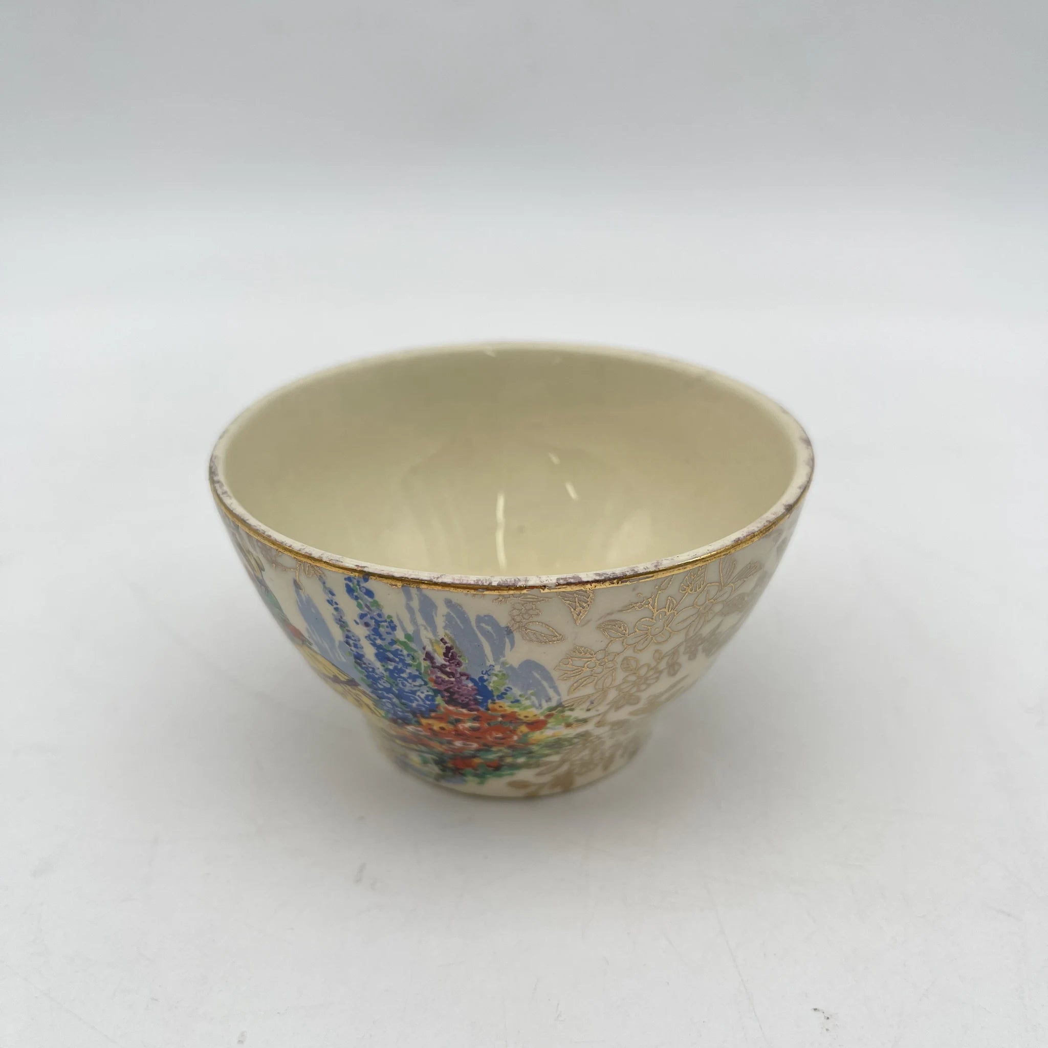 【复古】糖碗/ Empire Porcelain /估计20c中期/陶器/英国/ chints