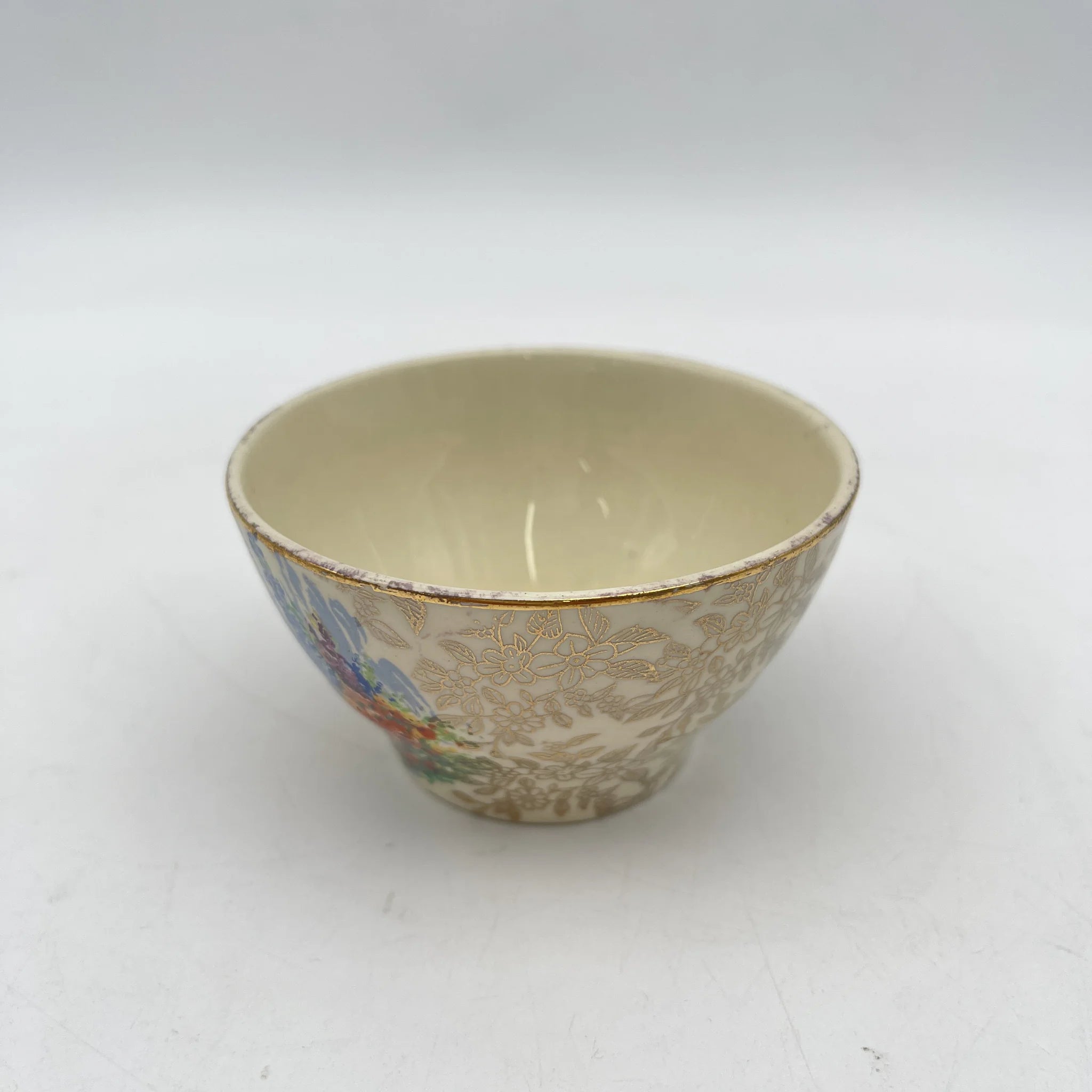 【复古】糖碗/ Empire Porcelain /估计20c中期/陶器/英国/ chints
