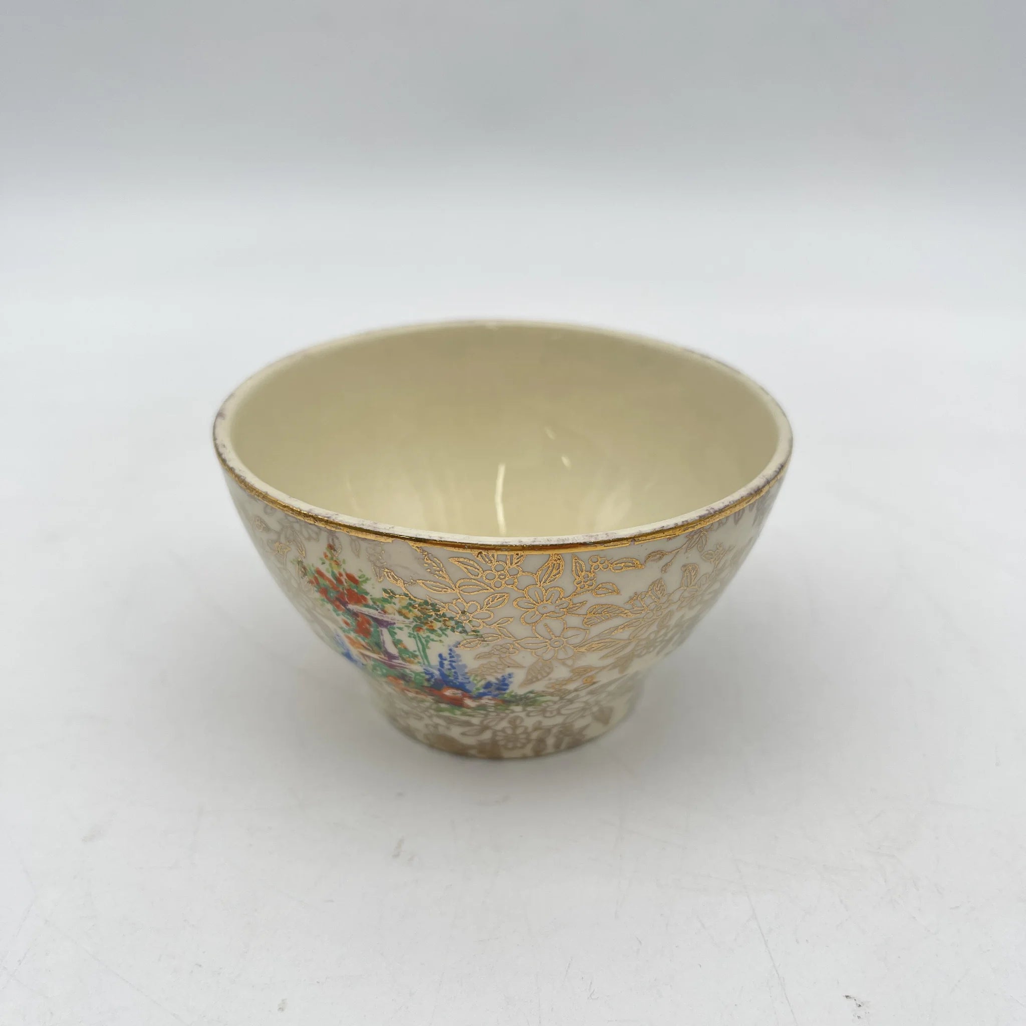 【复古】糖碗/ Empire Porcelain /估计20c中期/陶器/英国/ chints
