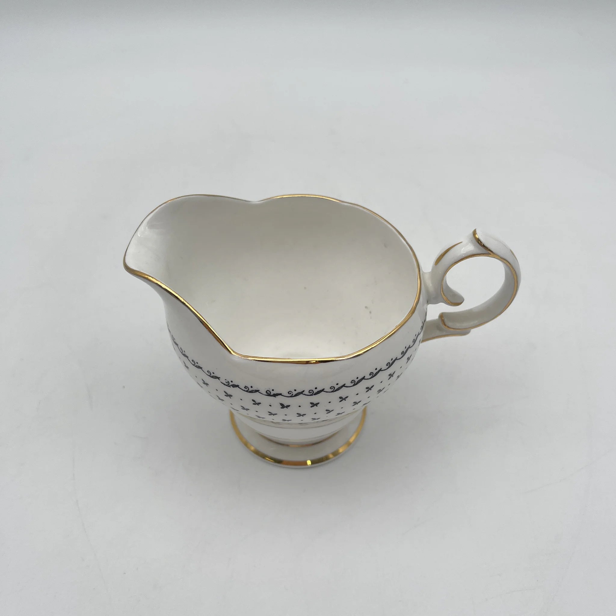 【复古】creamer / Queen Anne / Georgian /推测20c中期/ Fine Bone China /英国