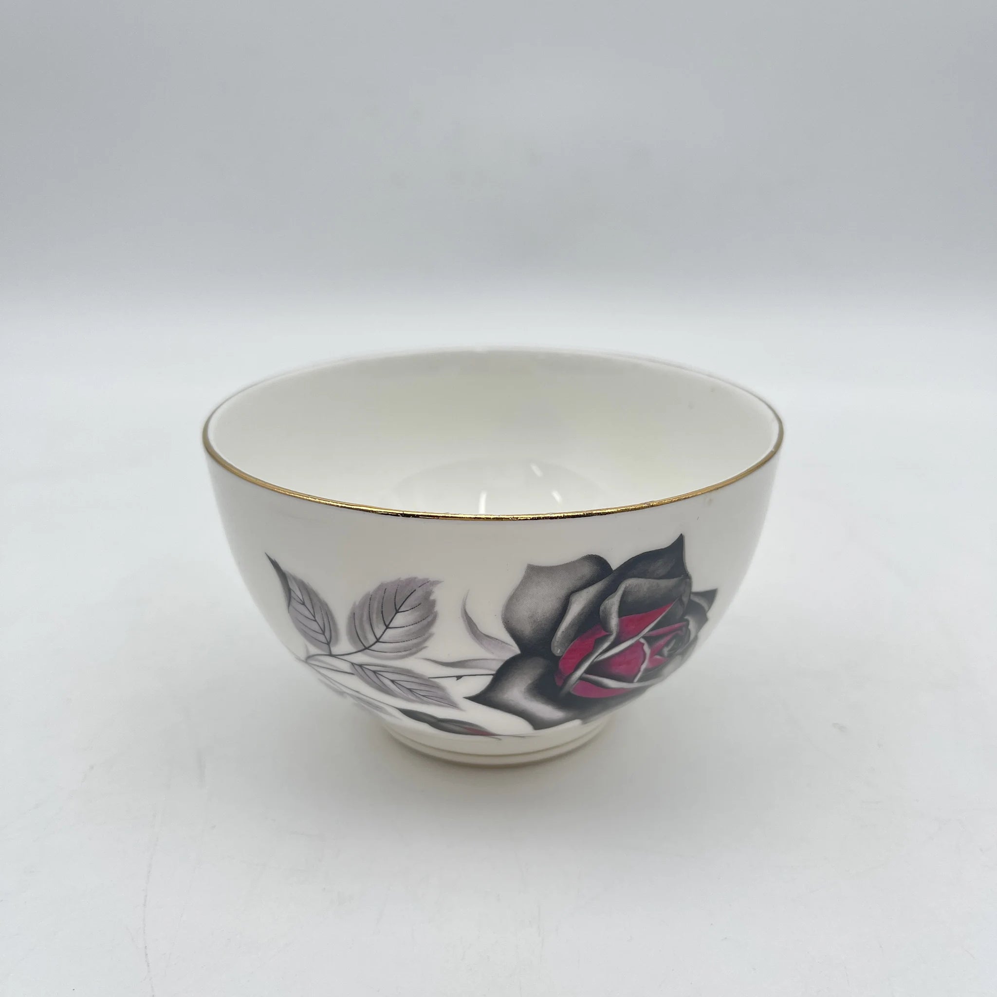 【复古】咖啡欧蕾碗/ Taylor&Kent / Elizabethan /估计20c中期/ Bone China /英国/玫瑰