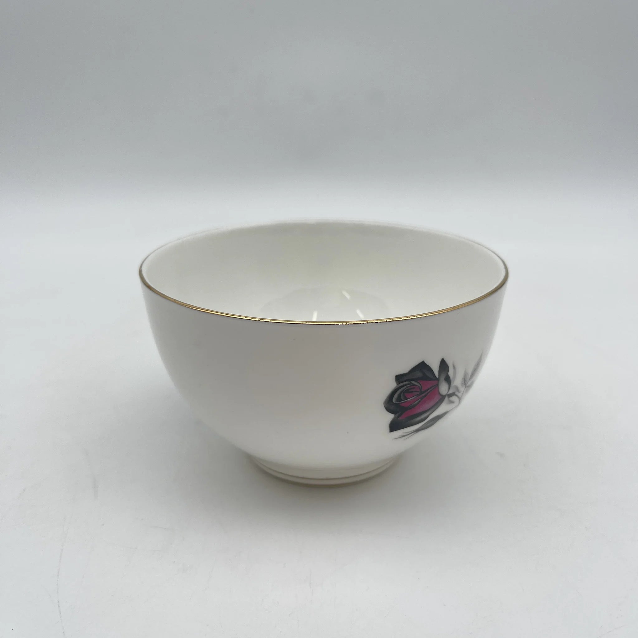 【复古】咖啡欧蕾碗/ Taylor&Kent / Elizabethan /估计20c中期/ Bone China /英国/玫瑰