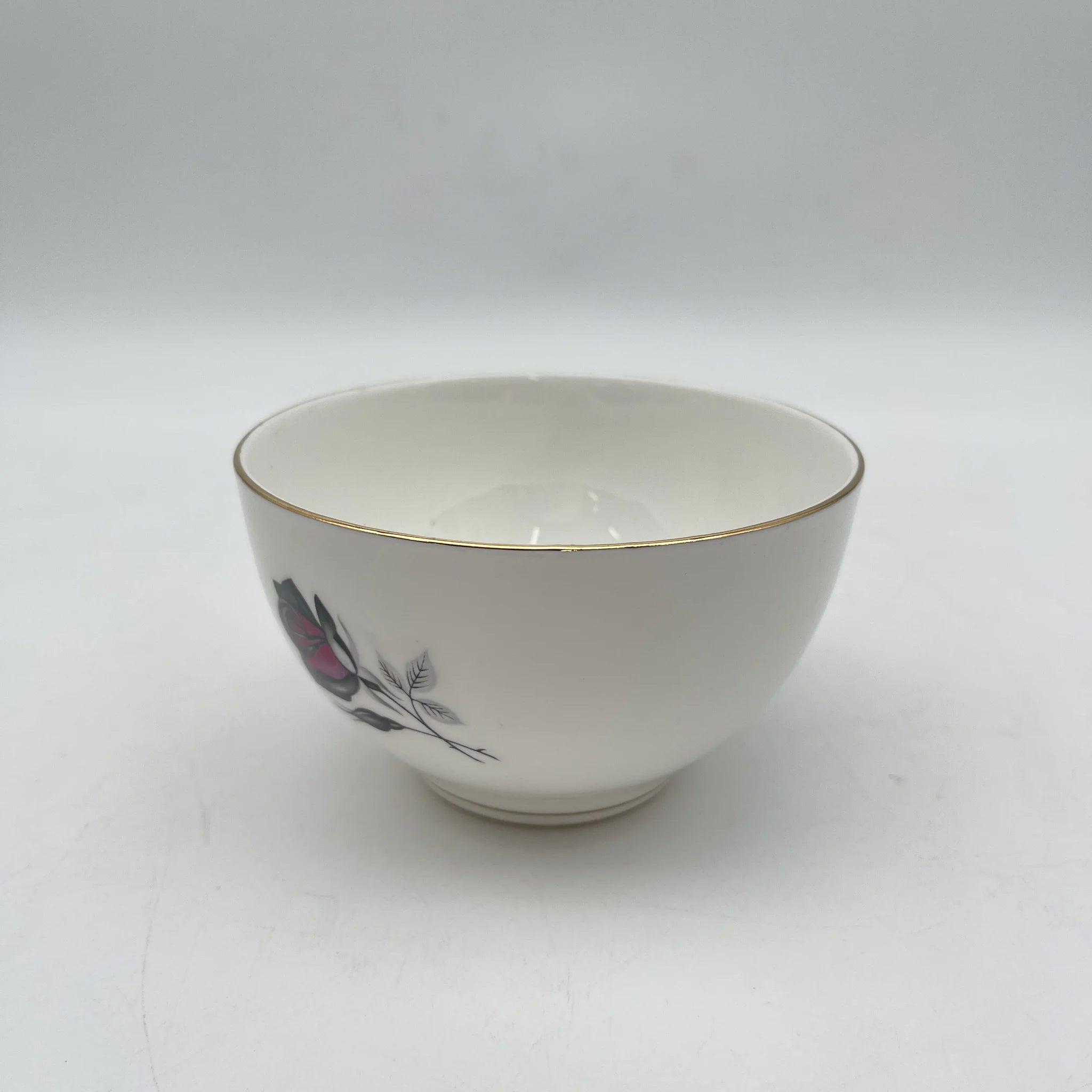 【复古】咖啡欧蕾碗/ Taylor&Kent / Elizabethan /估计20c中期/ Bone China /英国/玫瑰