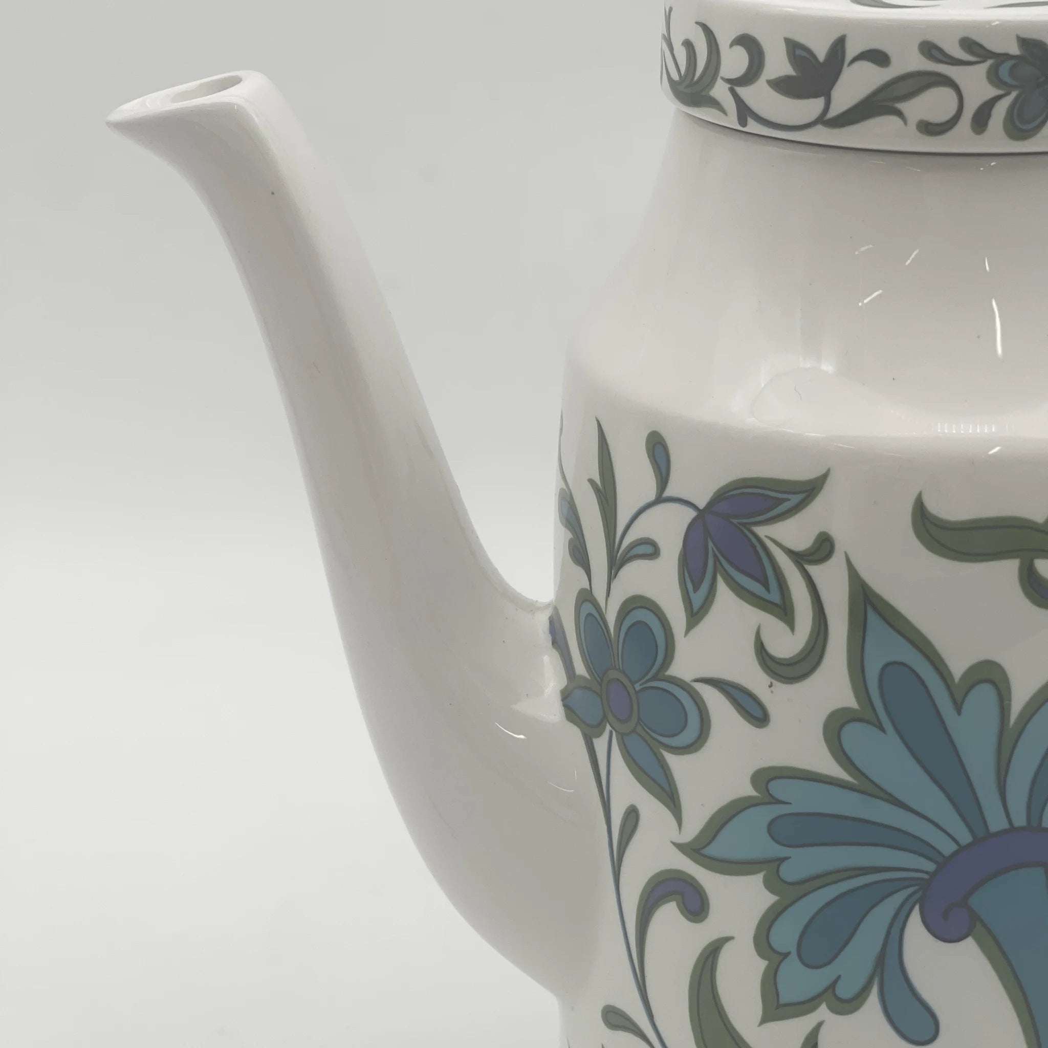 【复古】咖啡壶/ Midwinter / Spanish Garden /估计20c晚期/瓷器/英国/ Jessie Tait