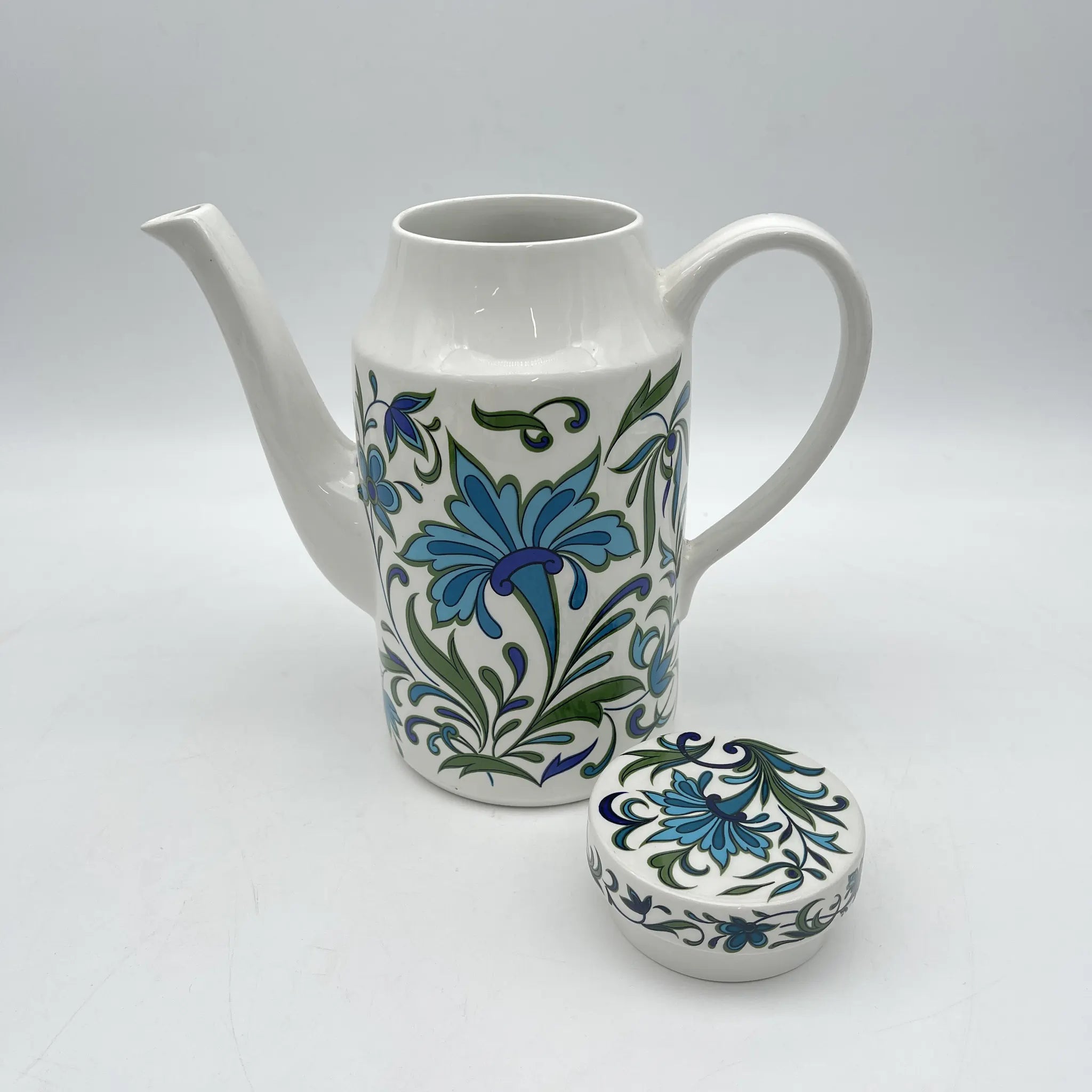 【复古】咖啡壶/ Midwinter / Spanish Garden /估计20c晚期/瓷器/英国/ Jessie Tait