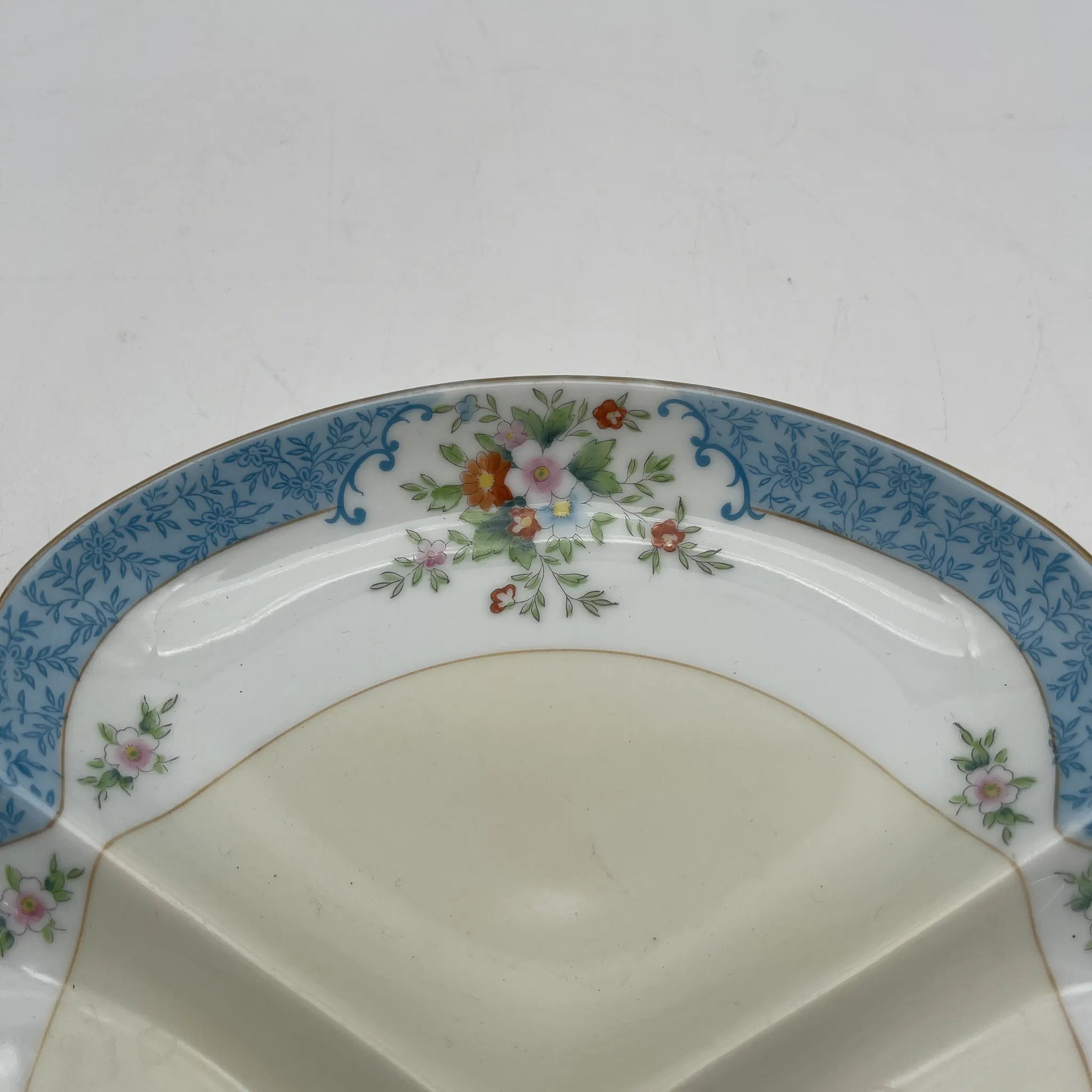 【复古】爵士托盘/ Noritake /估计20c中期/瓷器/日本/手柄，有隔板